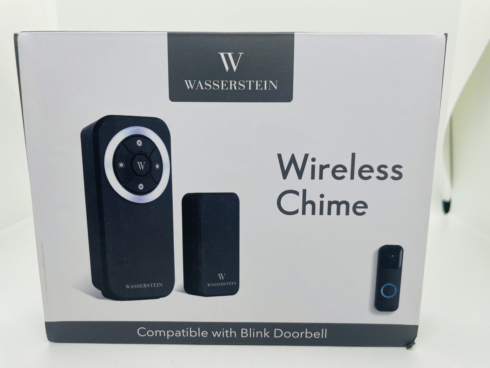 Wasserstein Wireless Doorbell Chime for Blink Video Doorbell-Black