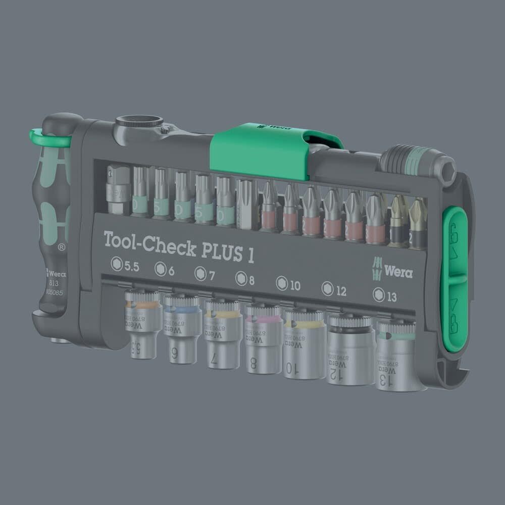 Wera Tools Chrome-Vanadium Tool-Check Plus Imperial 1 Set, 39 Pieces