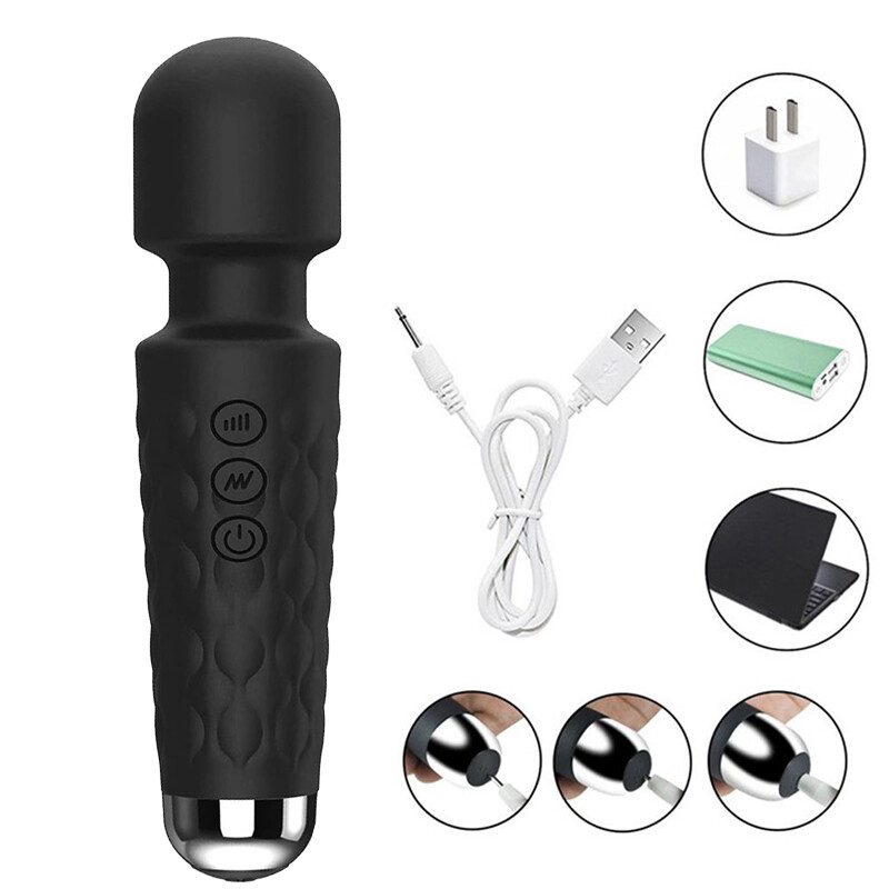 Handheld Massager 20 Speed Wand Vibrating Massage Magic Full Body Therapy Motor