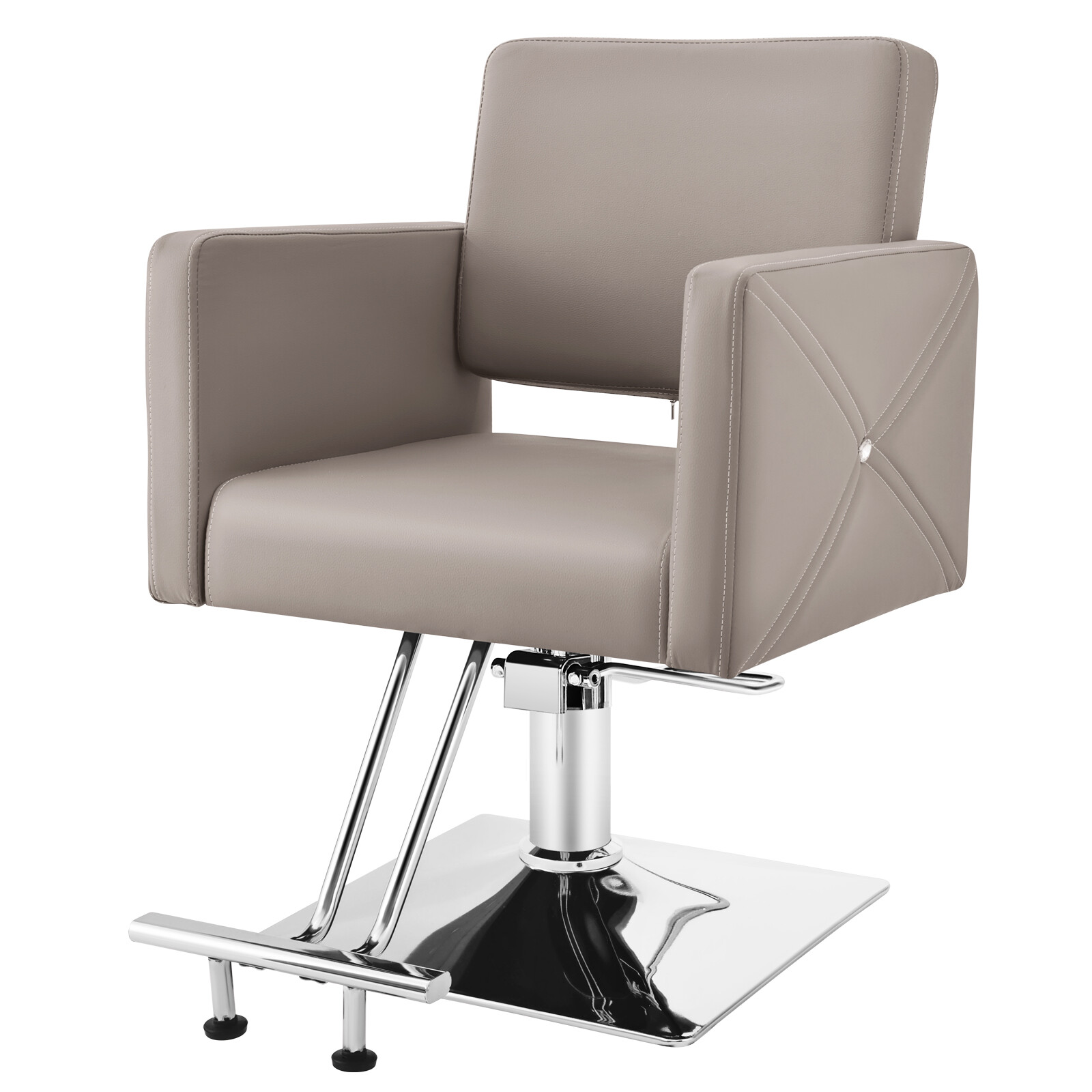 Gray All Purpose Hydraulic Barber Chair Salon Beauty Spa Hair Styling Equipment