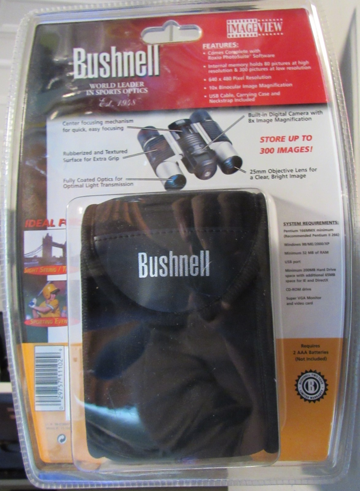 Bushnell ImageView 10x25 Digital Camera & Binocular with Case (11-1025C) - NEW