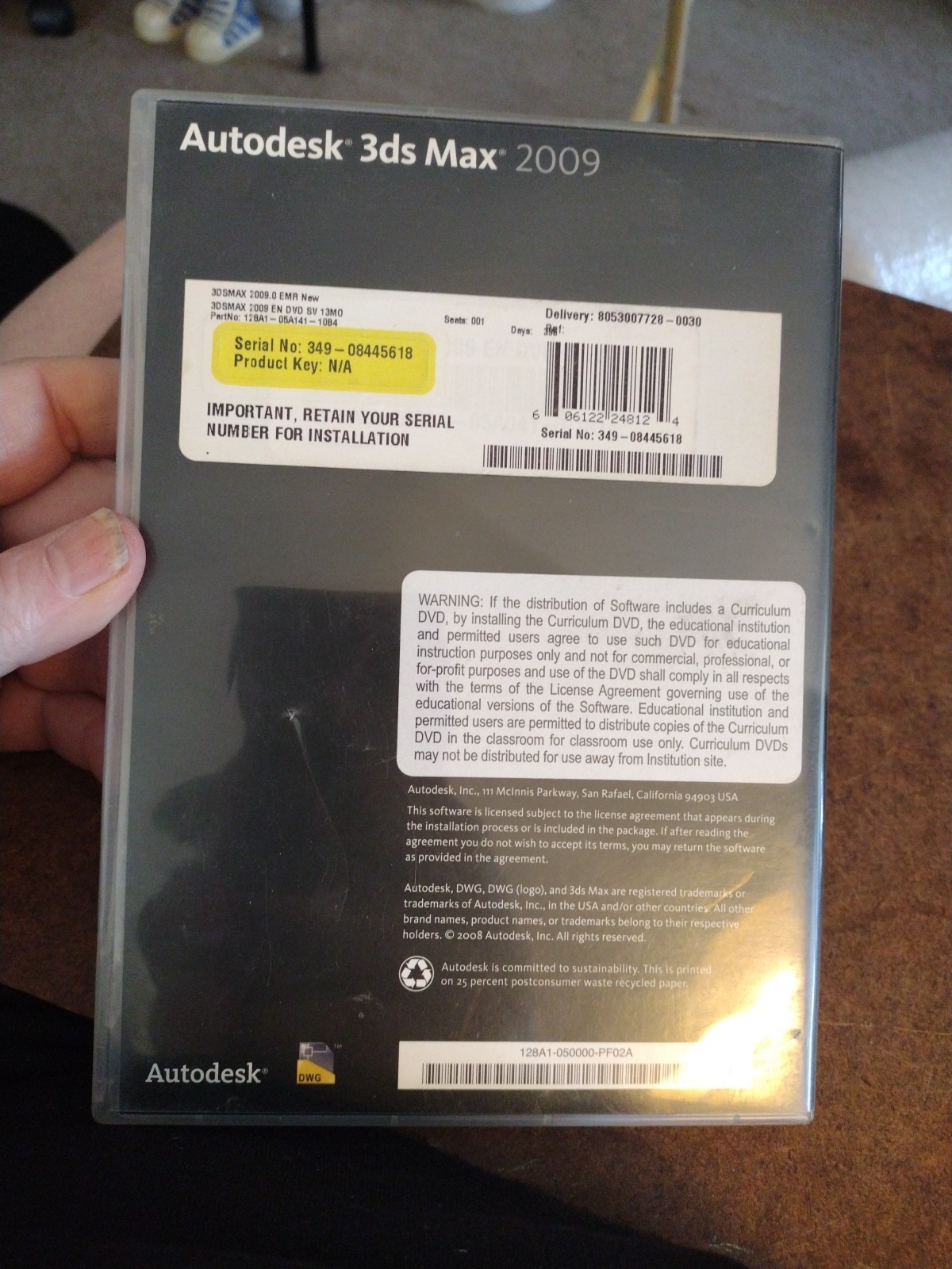 Autodesk 3ds Max 2009 DVD Software with Serial Number and Product Key ...