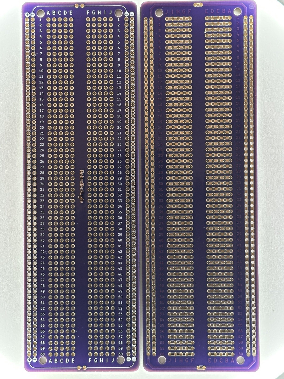 QTY 3 - Purple Gold Perma Proto Board High Quality Prototyping Solder Breadboard