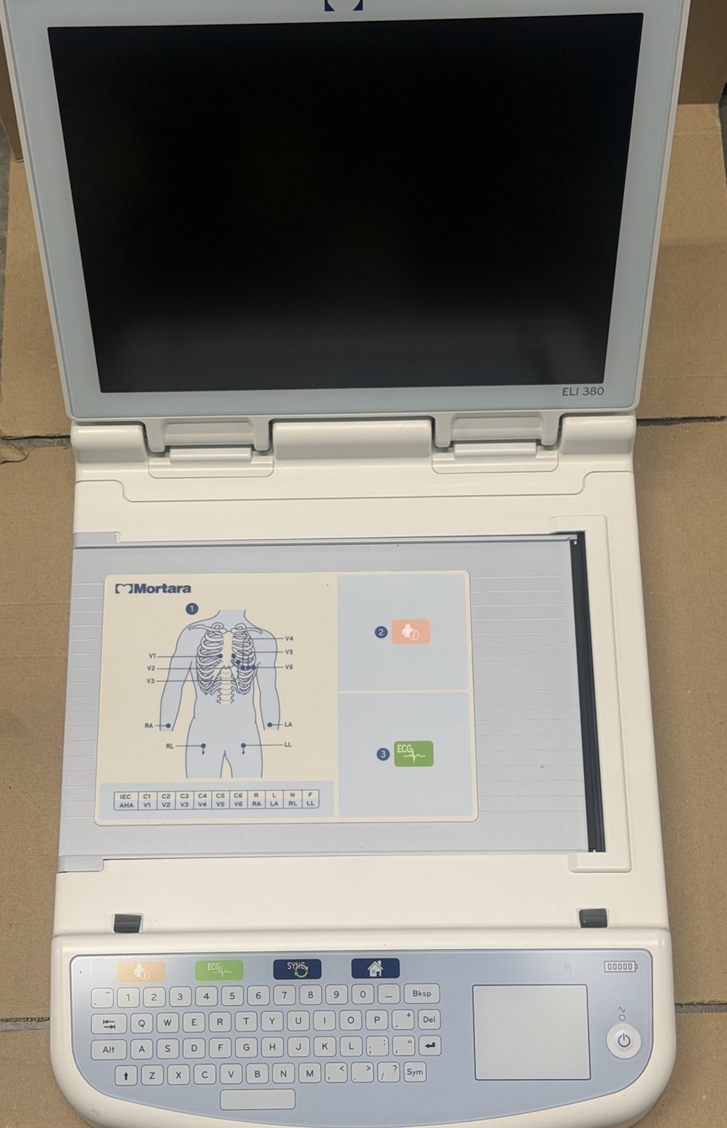 Mortara ELI 380 Resting Electrocardiograph Machine