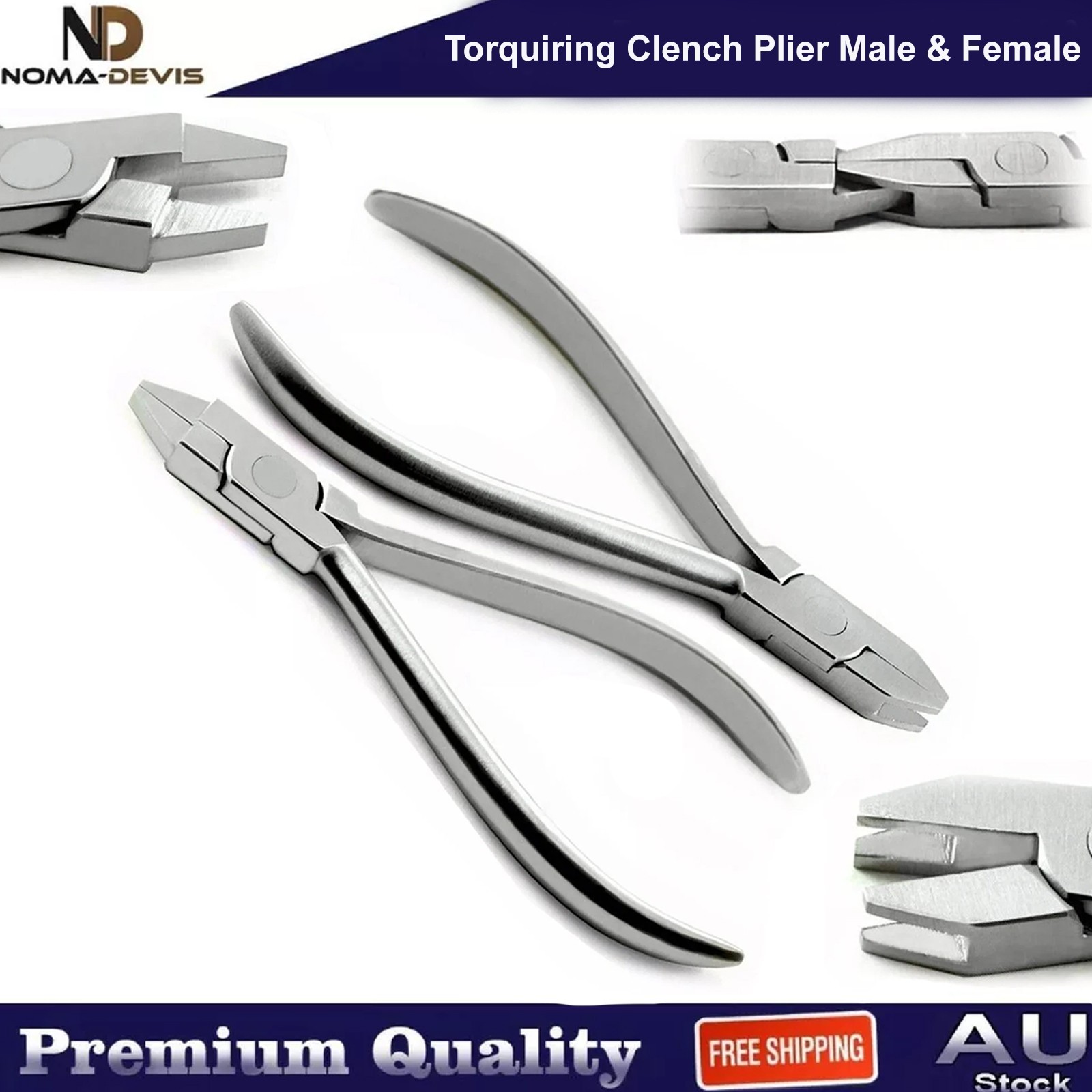 Orthodontic Torquing Pliers Male Female Dental Clench Arch Wire Bending Plier CE