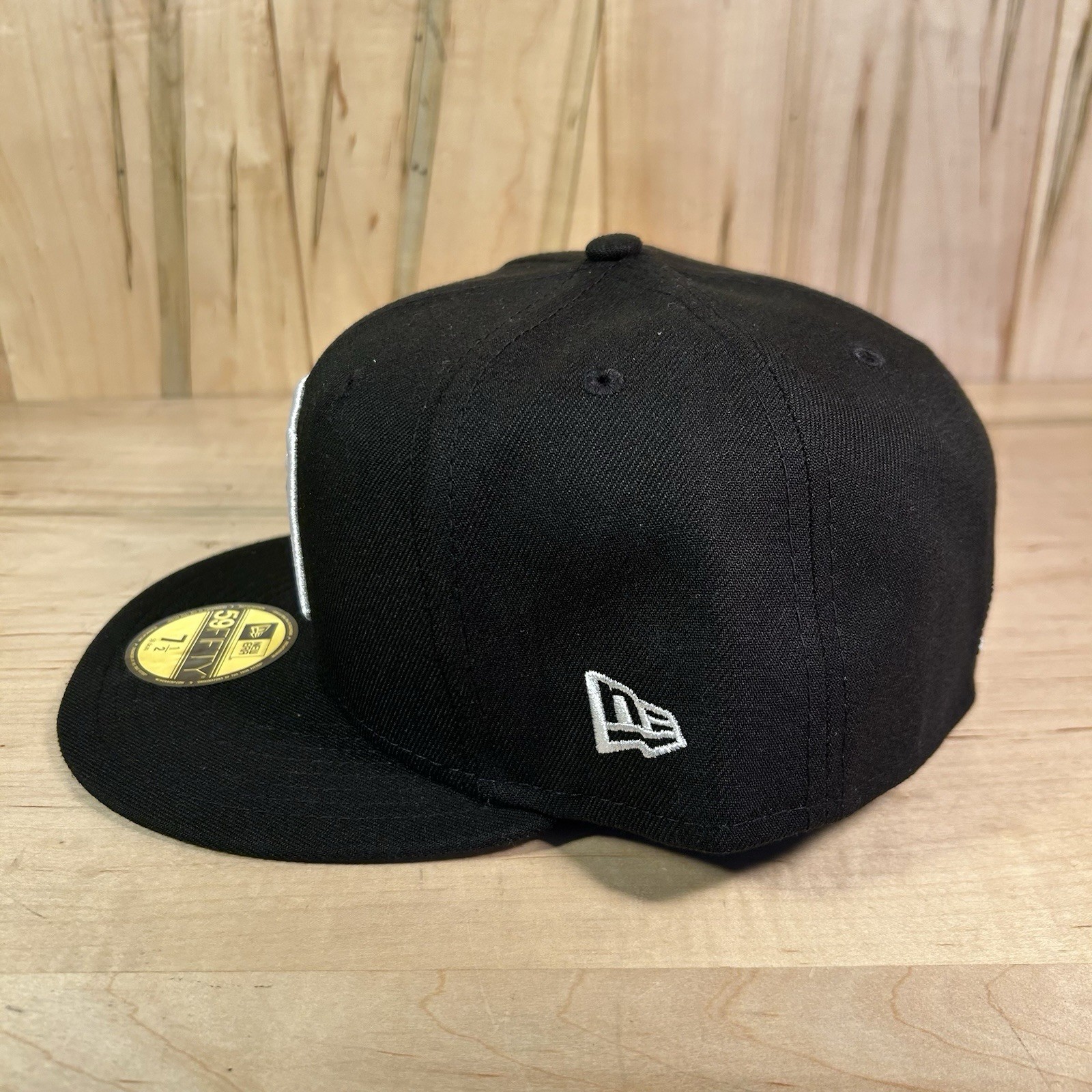 NEW ERA 59 FIFTY DOMINICAN REPUBLIC WORLD BASEBLL FITTED HAT MENS SZ 7 1/2 BLACK