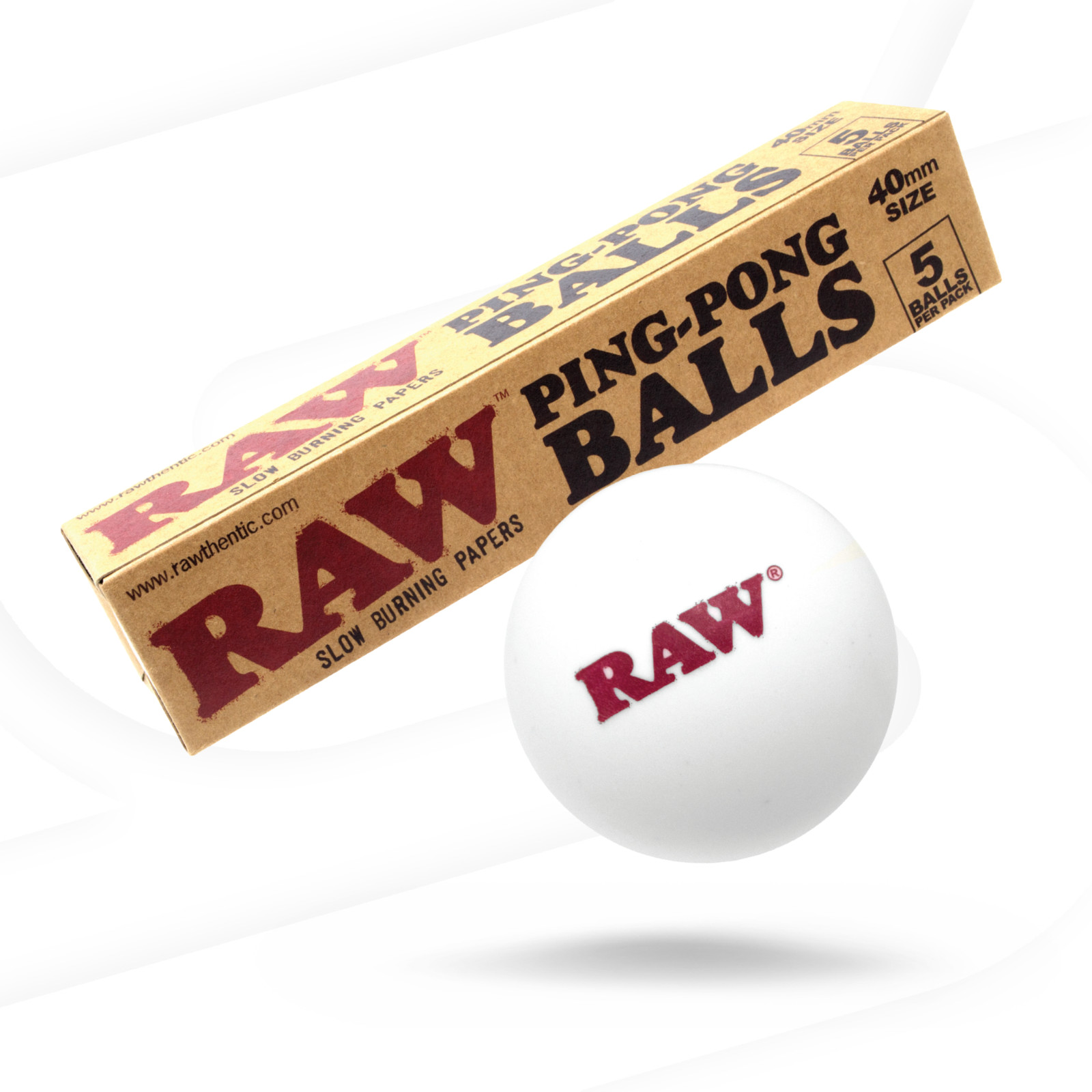 RAW Ping Pong Balls