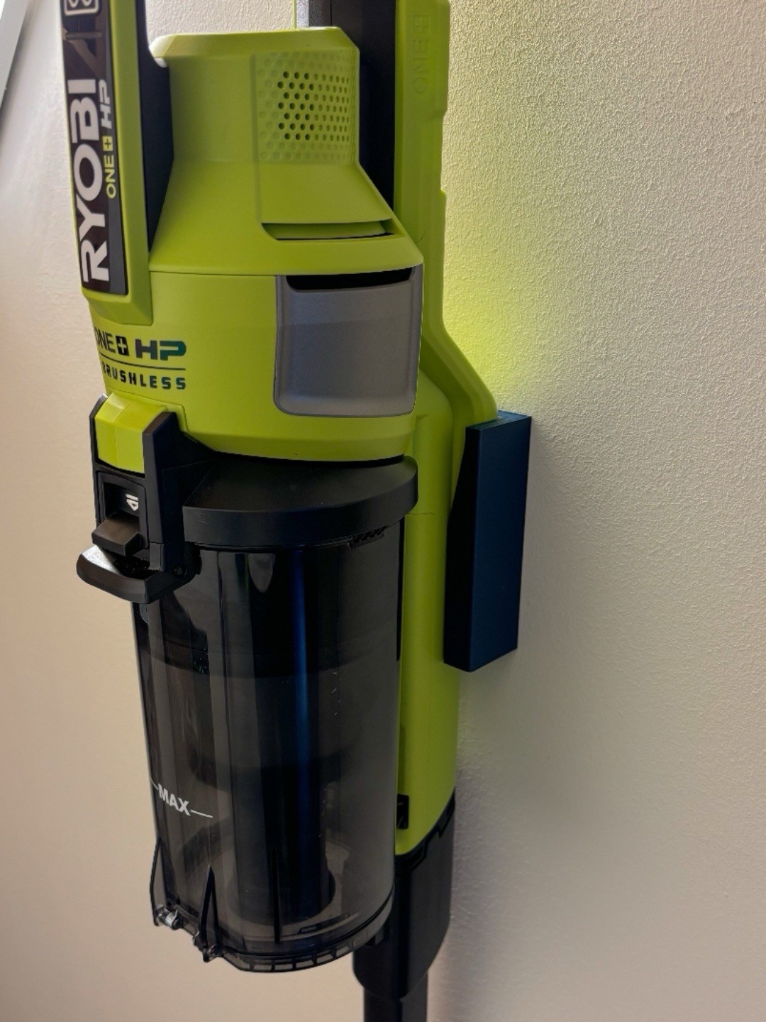 Mount for Ryobi ONE+ HP Cordless Bagless Stick Vacuum, Black