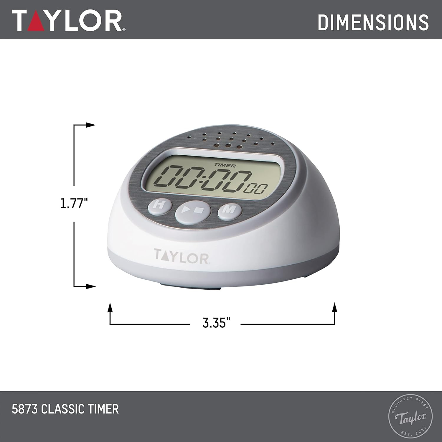 Digital Timer Counts Up and Down for School, Learning, Projects, and Kitchen Tas