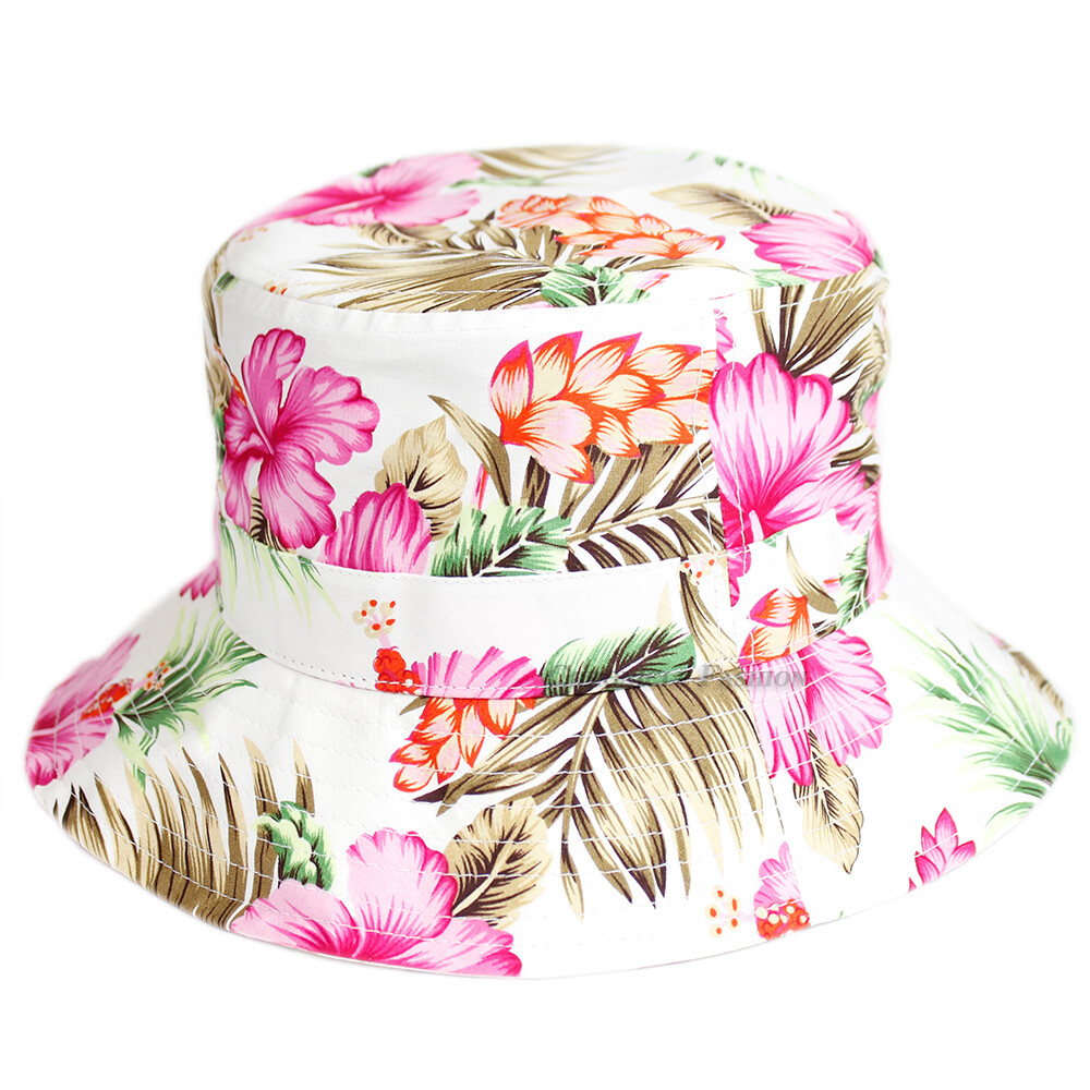 Bucket Hat Boonie Visor Cap Hawaiian Fishing Camping Safari Summer Outdoor Men