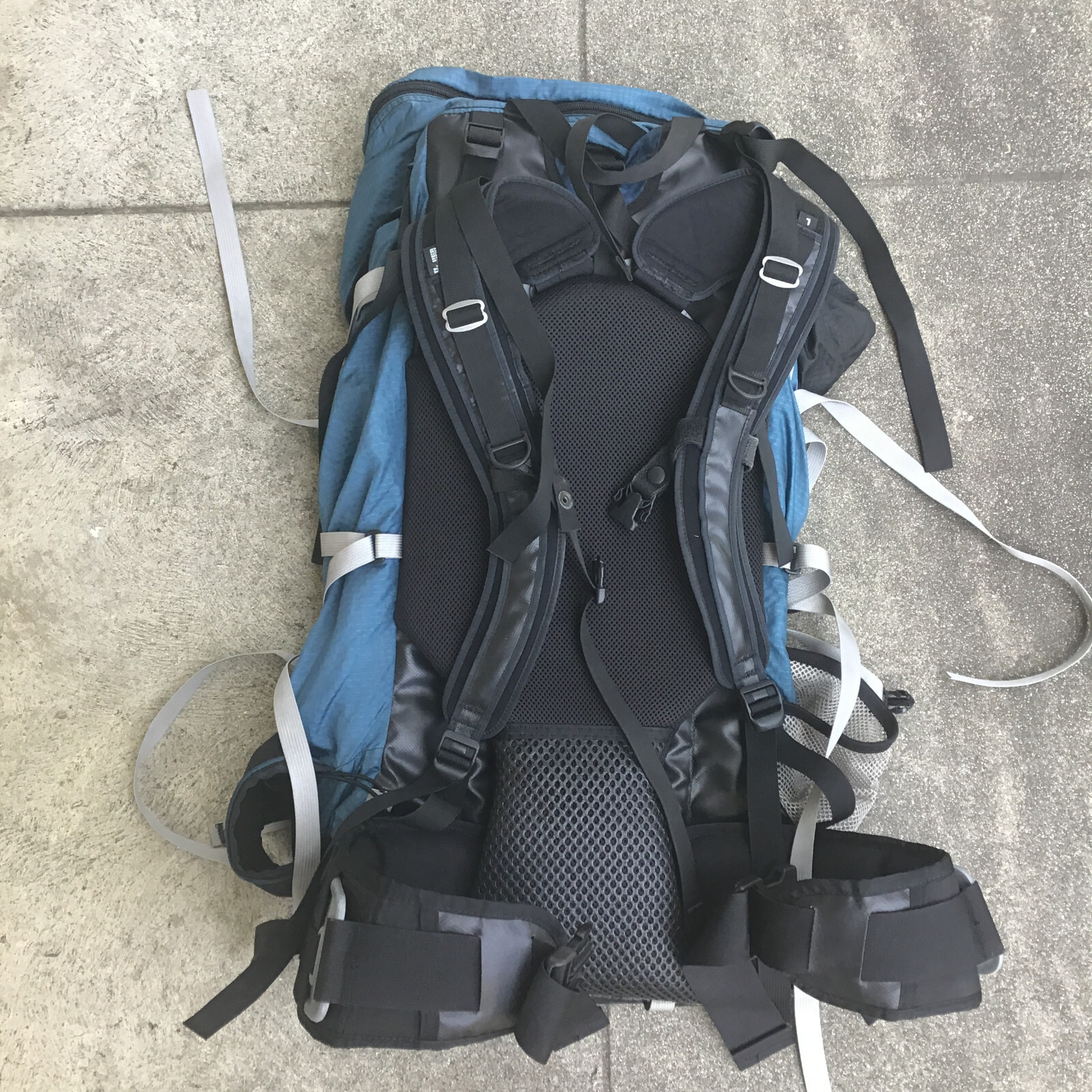 Gregory Shasta Hiking Trail Camping Internal Frame Backpack Size Large Blue Gray