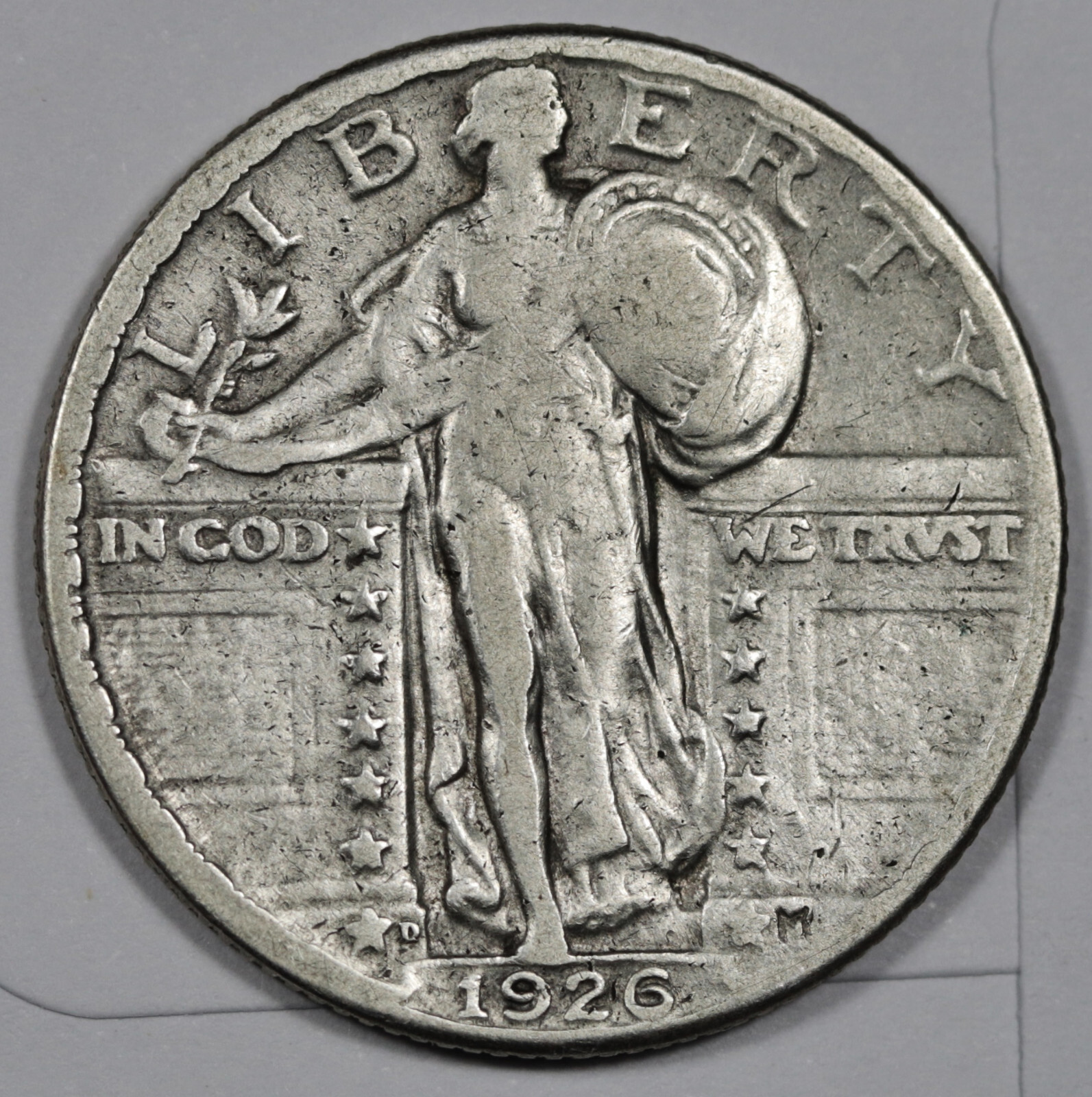1926-d Standing Liberty Quarter.  VF.   206776