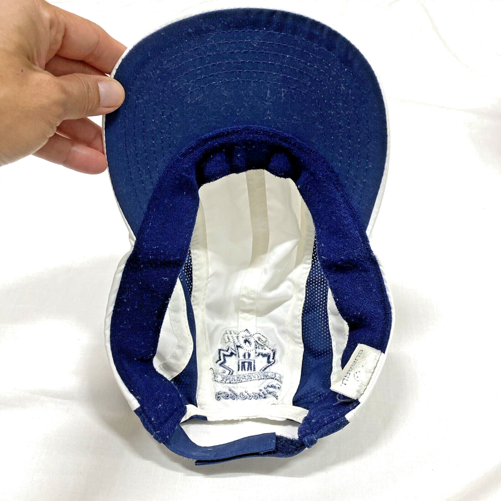 Ironman Triathlon 20th Finisher Men's OSFA Panel Hat Cap Strap Back Blue White