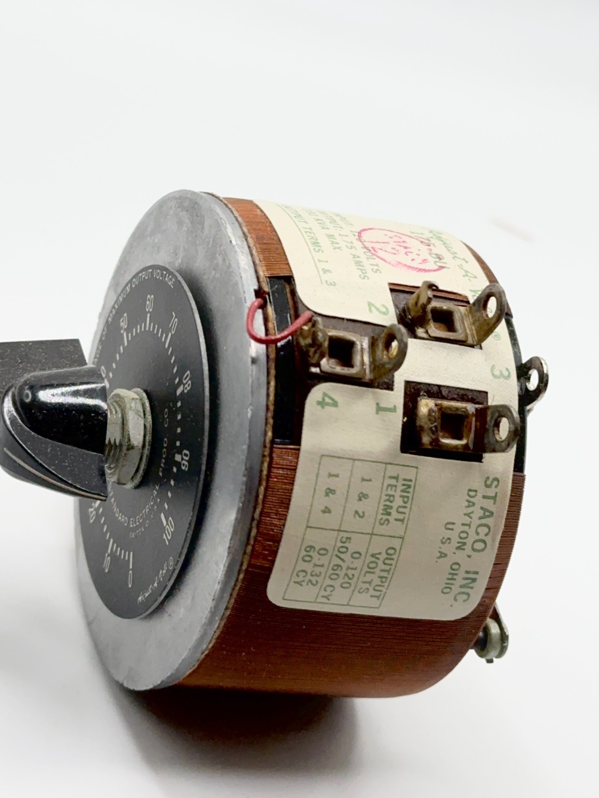 NOS Staco Adjust-A-Volt Variable Transformer 120V 1.75A 175 BU New/Box