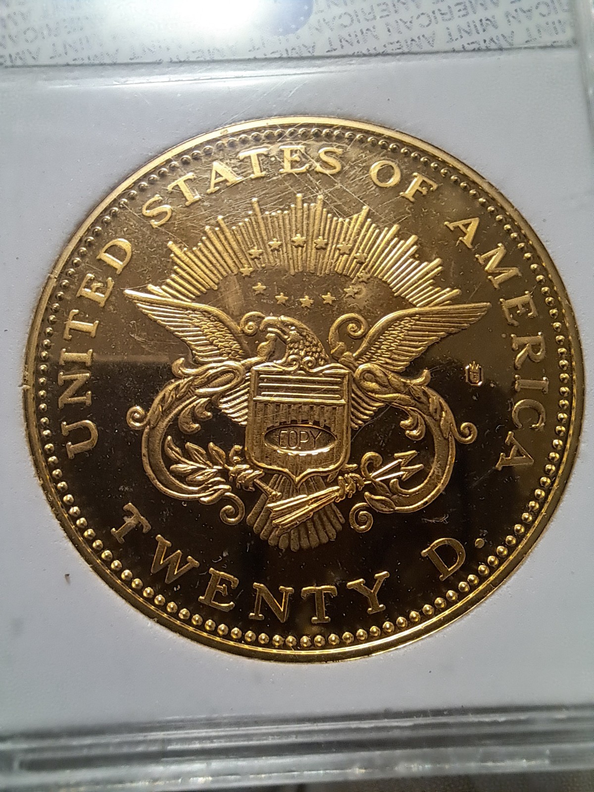 1849 Liberty Head Proof $20 Gold Double Eagle Copy | American Mint