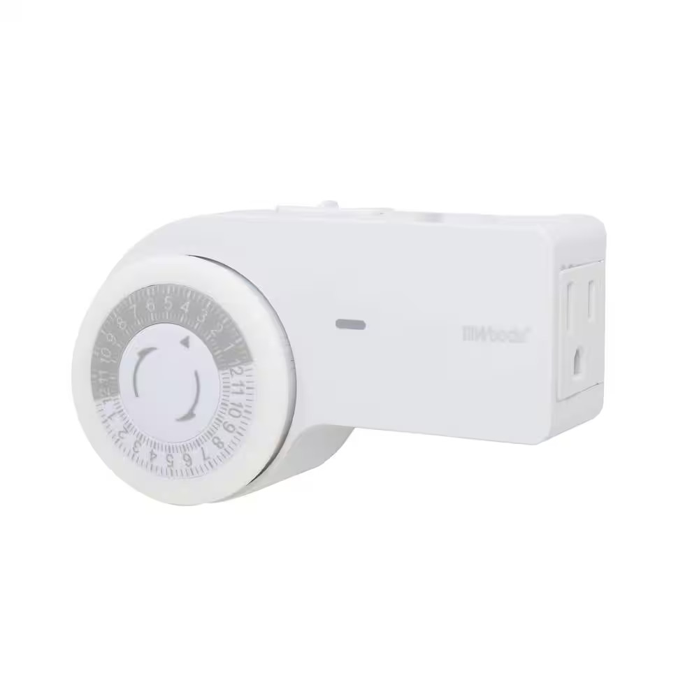 24 Hour Heavy Duty Indoor Plug-In Grounded Outlet Mechanical Timer