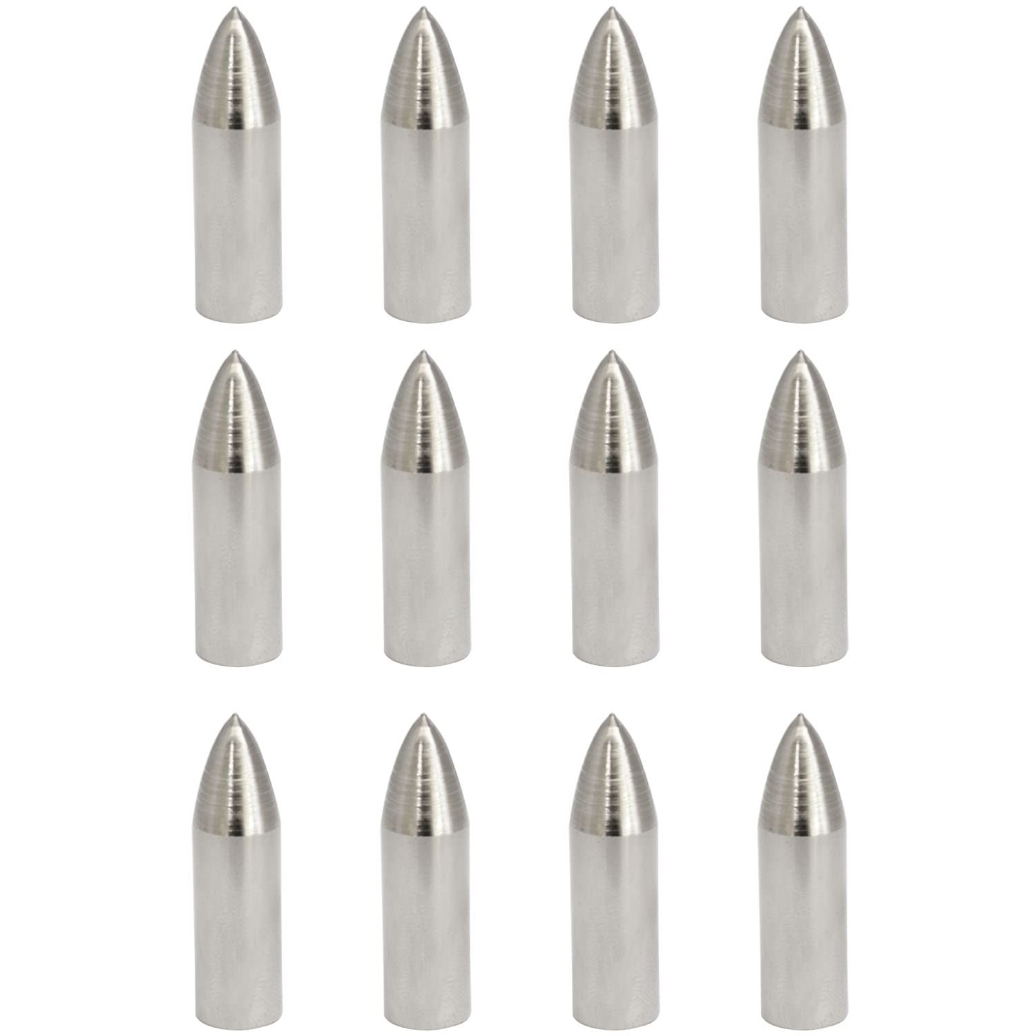 12pcs Field Tips Target Point Arrowhead Arrow Heads 100 Grain Glue on Target ...
