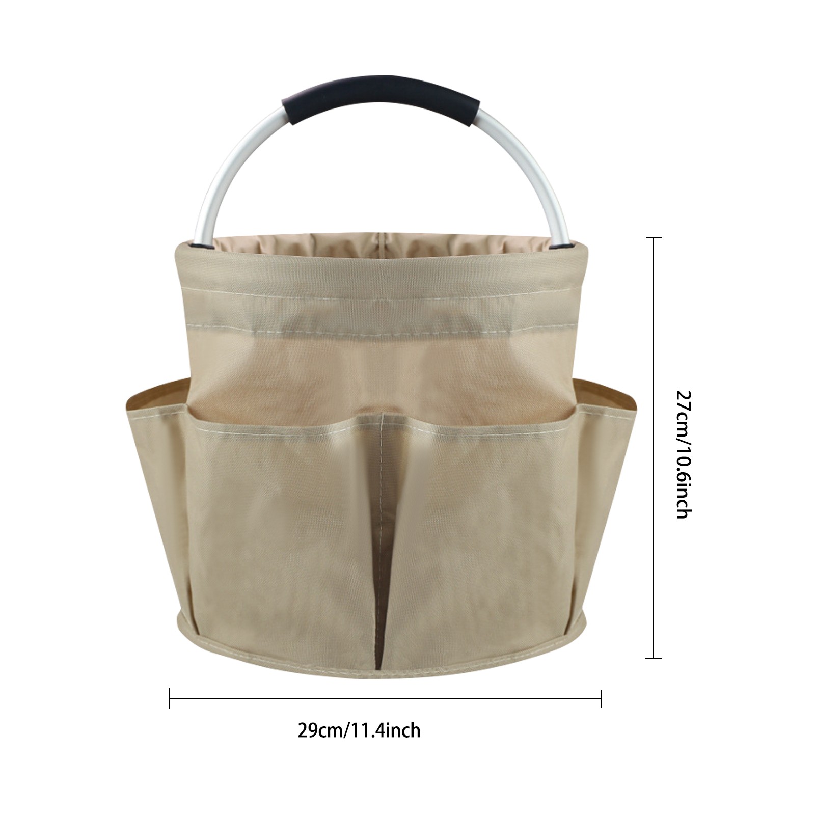 Foldable Cleaning Caddy, Portable Beach Basket, Multifunctional Storage Basket -