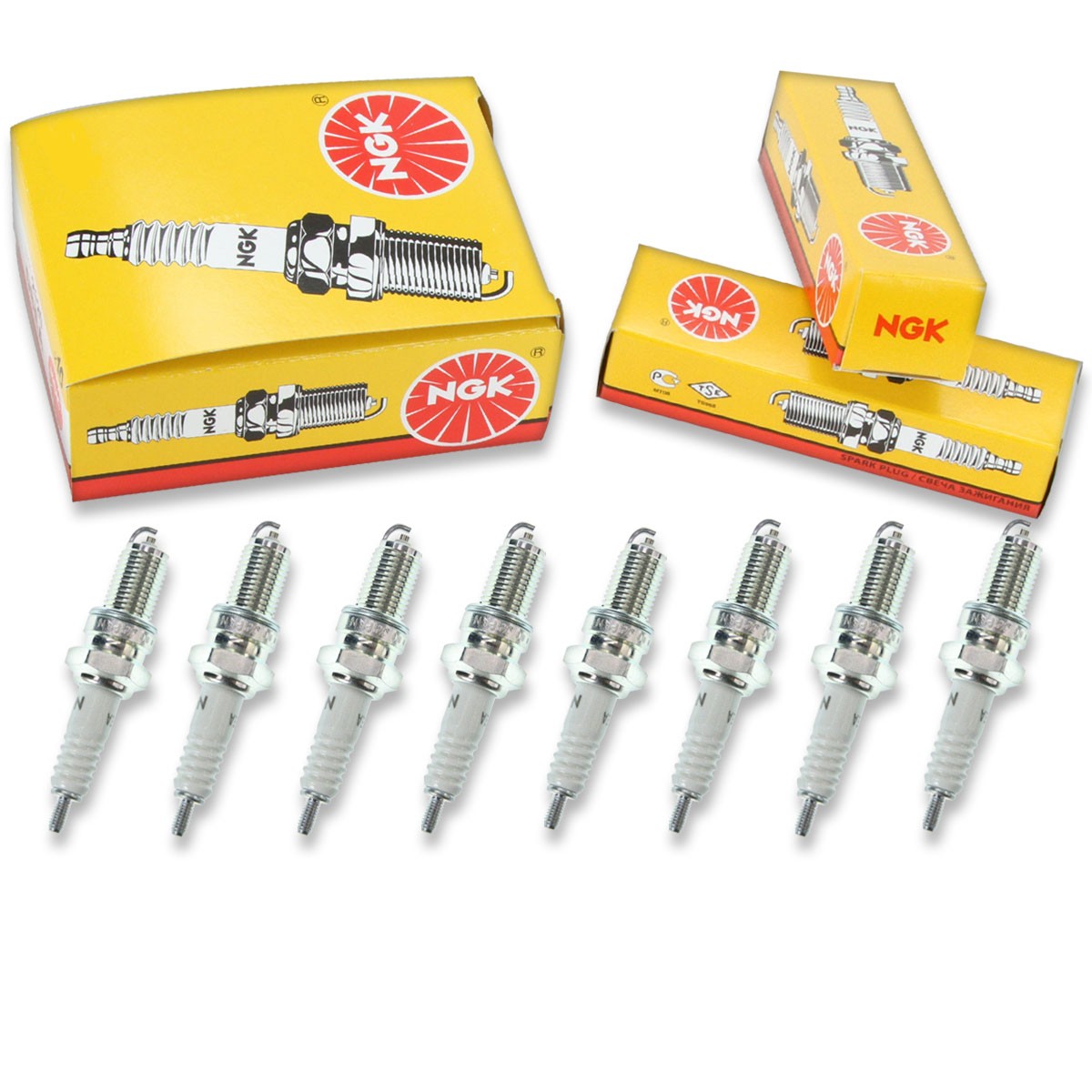 8pcs NGK 1068 Standard DP6EA-9 Motorcycle Spark Plug Tune Up Kit Set ld