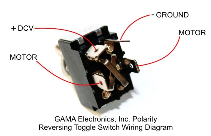 30 Amp Toggle Switch Polarity Reverse DC Motor Control - Momentary