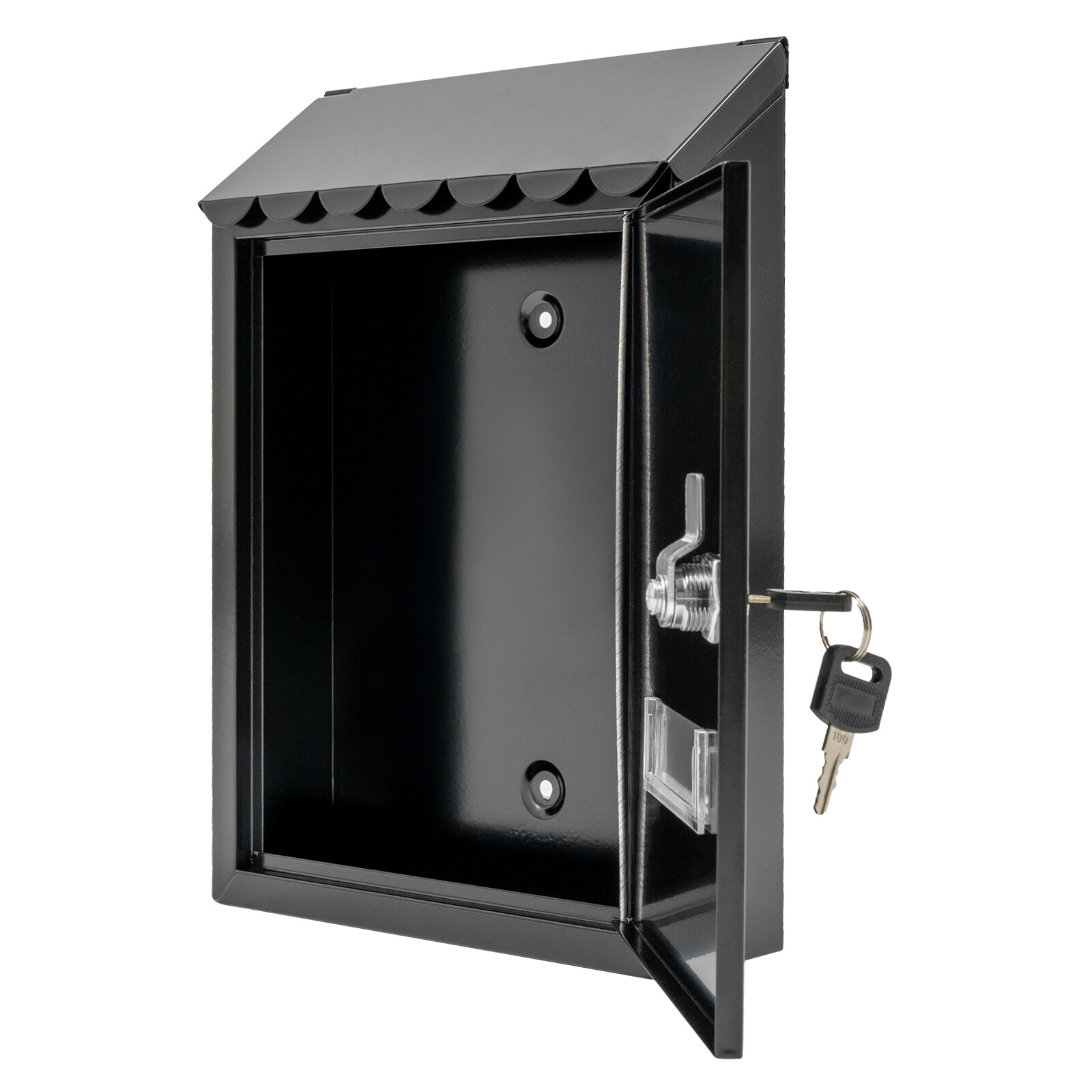 Modern Outdoor Waterproof Extra Large Drop Box Wall Mounted Mailbox with 2 keys