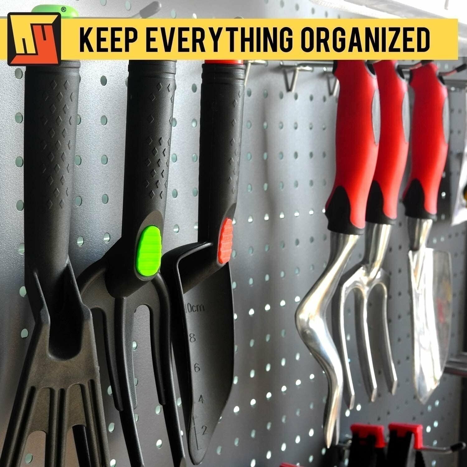 Wellmax 30pc Heavy Duty Pegboard hooks Set, Peg Board Hook Assortment and...