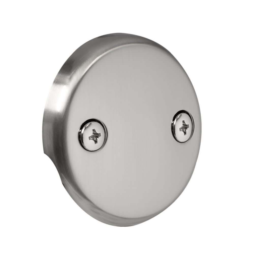 Westbrass A593244-07 14" x 1-1/2" White Tubular Bathtub 1 Pack, Satin Nickel