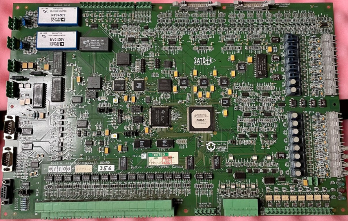 SATCON PVS-500 PC01100-C Main Control Board DPCB-1 DPCB PC01100