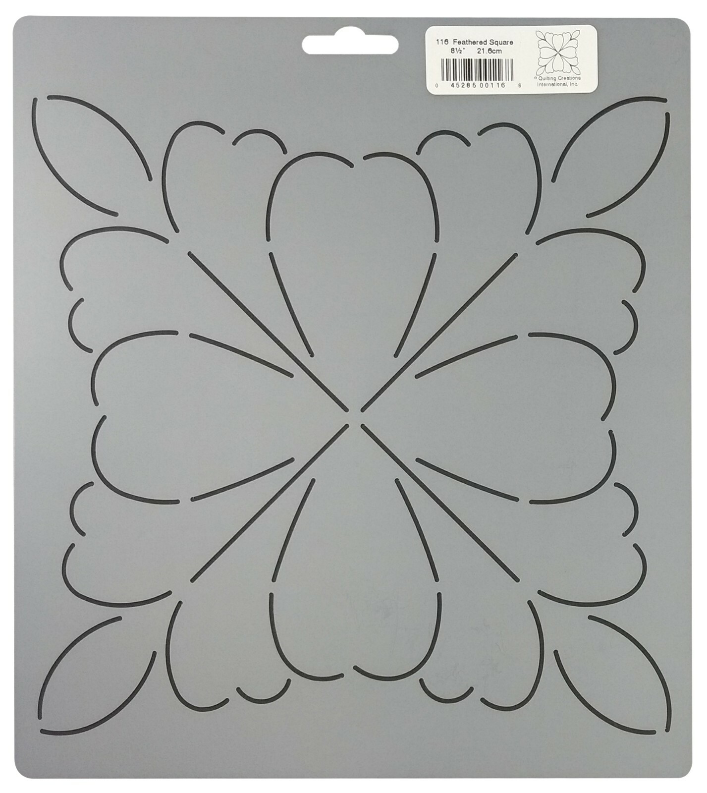 Quilting Stencil Floral Square Feather Quilt Pattern Feathered Quilters Template