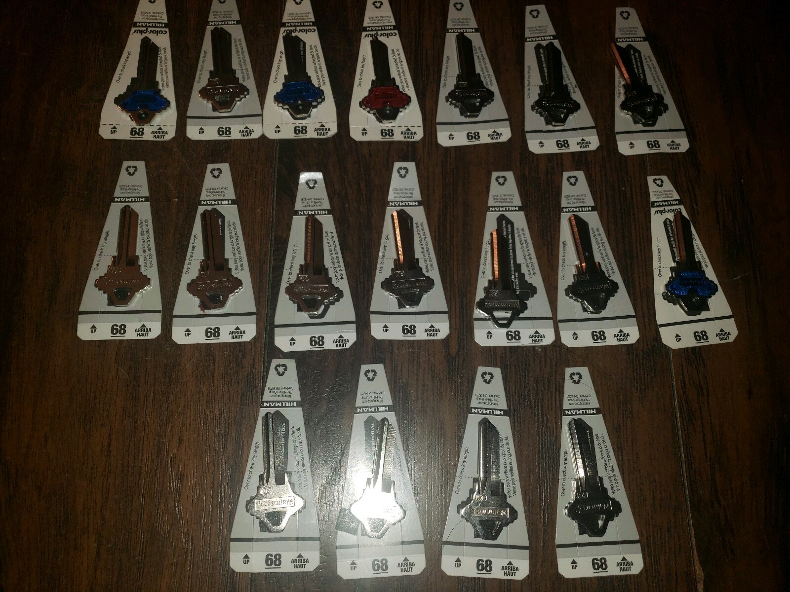 Hillmans #68 Blank Keys Lot of 18