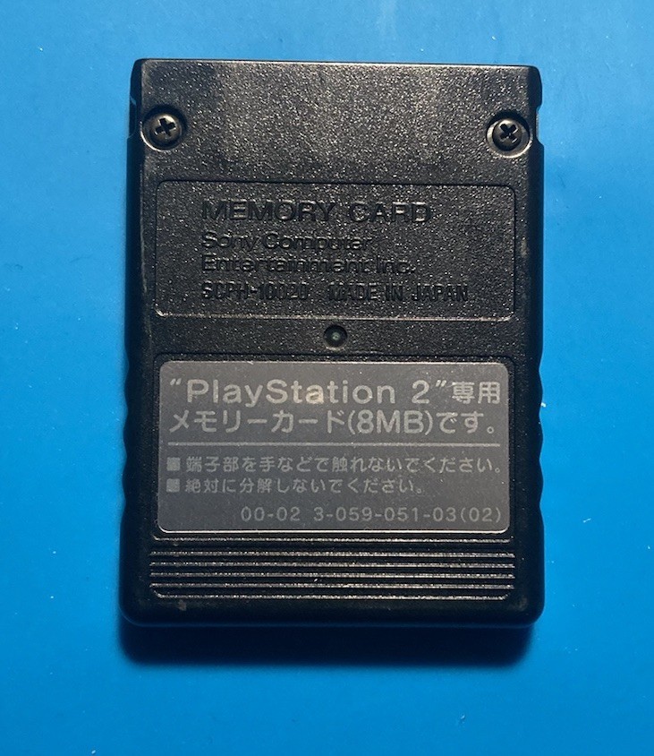 *WORKING* OEM Sony PS2 PlayStation 2 8MB Memory Card SCPH-10020