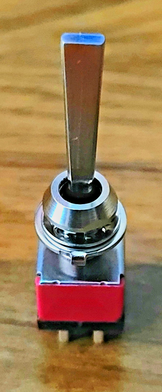 QTY-2  DPDT TOGGLE SWITCH SILVER COIN W/DRESS NUT PC MOUNT AUDIO RESEARCH PANEL