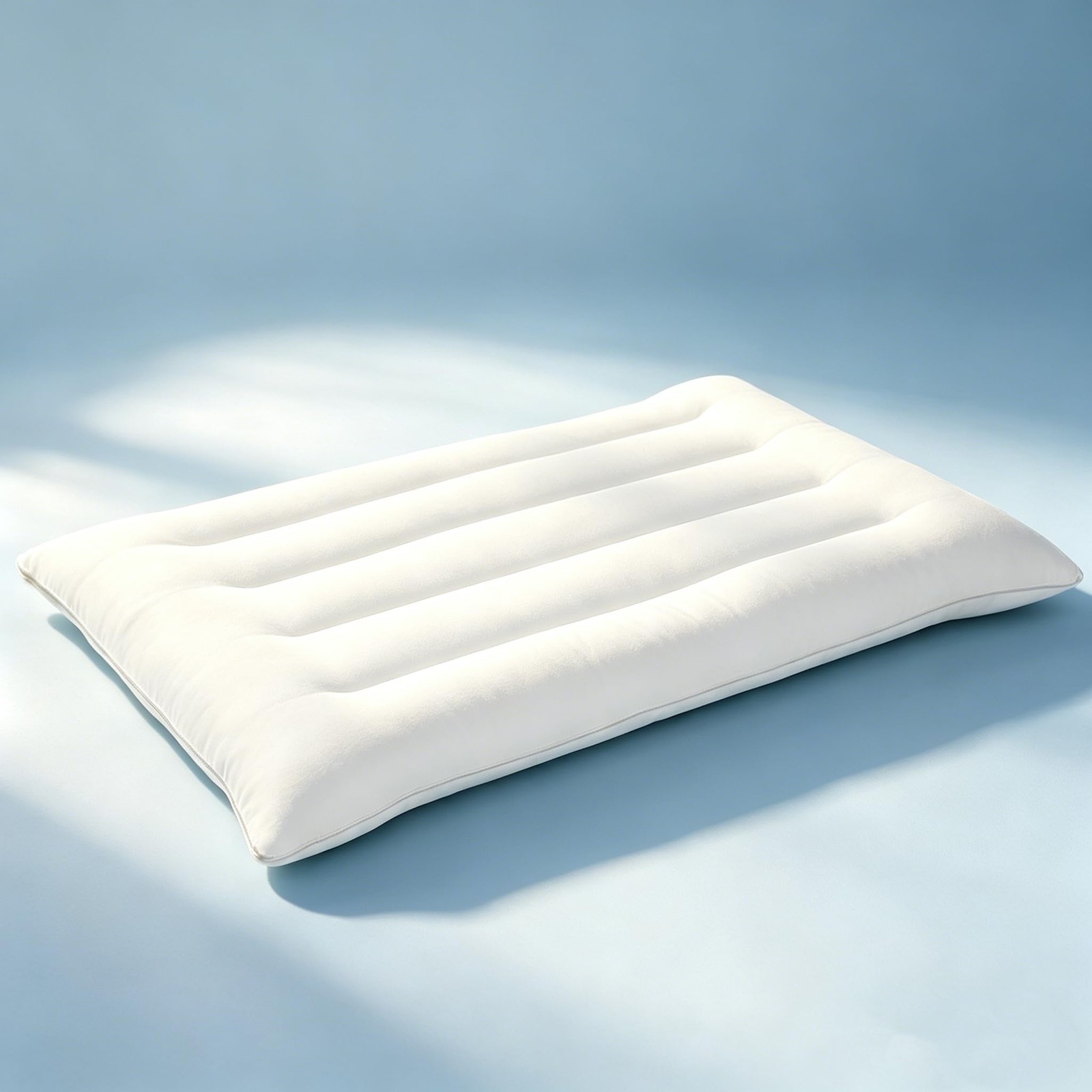 SWTMERRY Flat Pillows for Sleeping Thin, 7D High Standard(1Pack), White