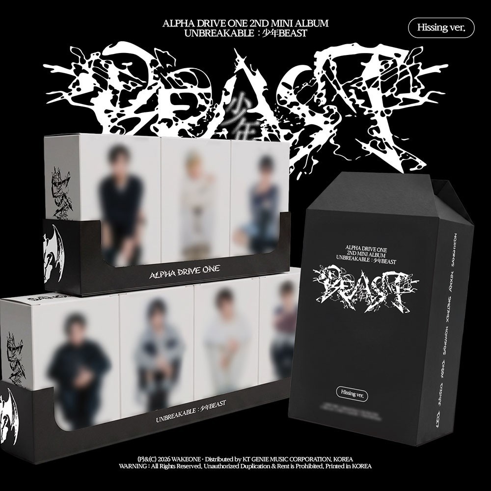 ALPHA DRIVE ONE UNBREAKABLE:少年BEAST 2nd Mini Album HISSING Ver/CD+Keyring+72Card
