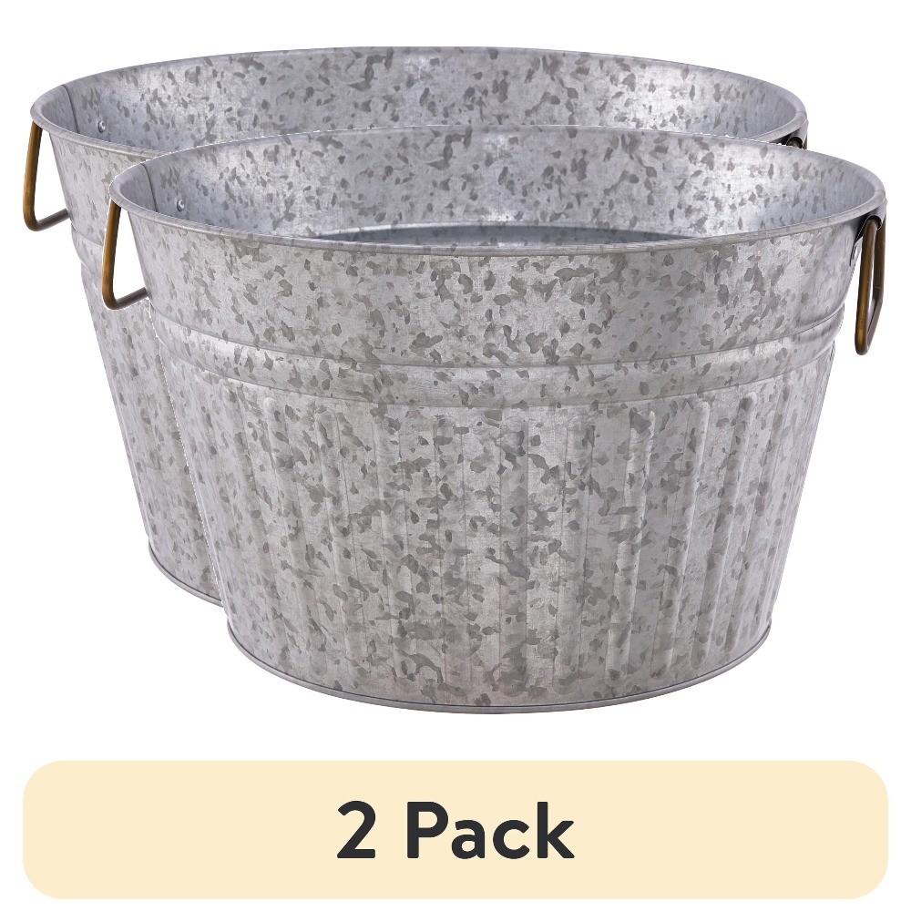 Better Homes & Gardens - Round Galvanized Bathtub