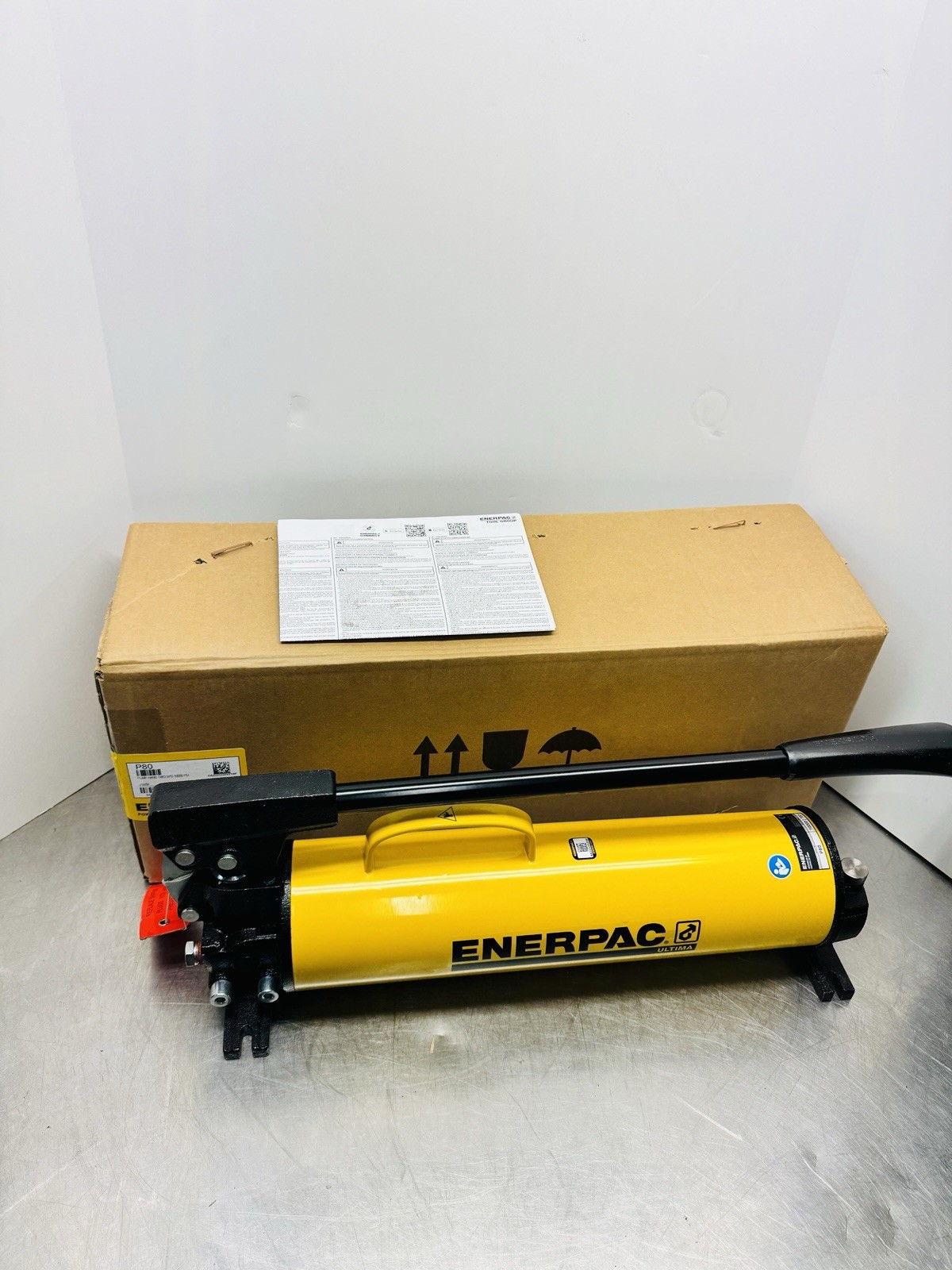 New! Enerpac P80 Ultima Two-Speed Hydraulic Hand Pump 10,000 Steel