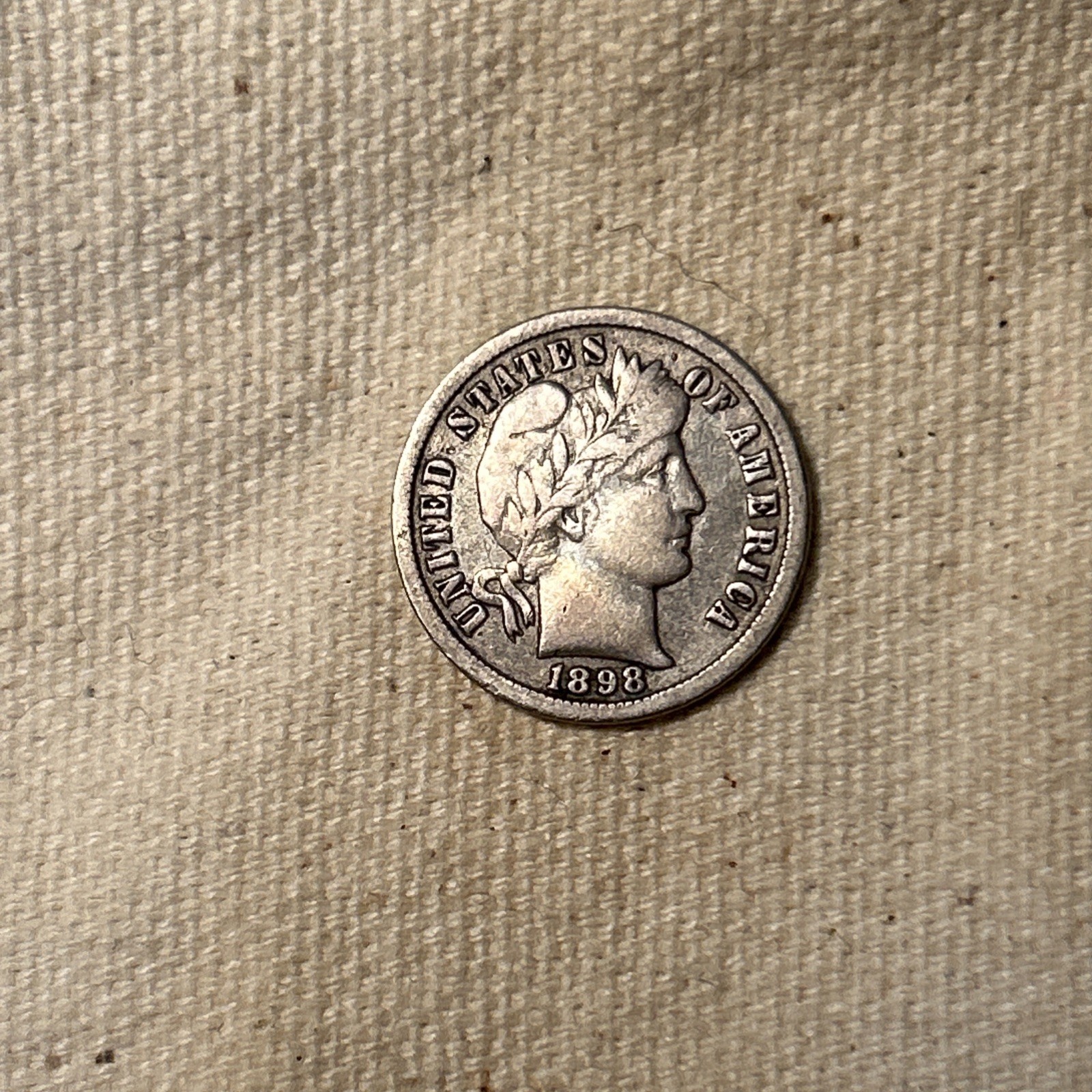 1898-O Barber Dime, VF QA1054