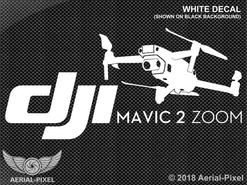 New DJI Mavic 2 Zoom Window / Case Decal Sticker FPV Quadcopter UAV Pro Drone