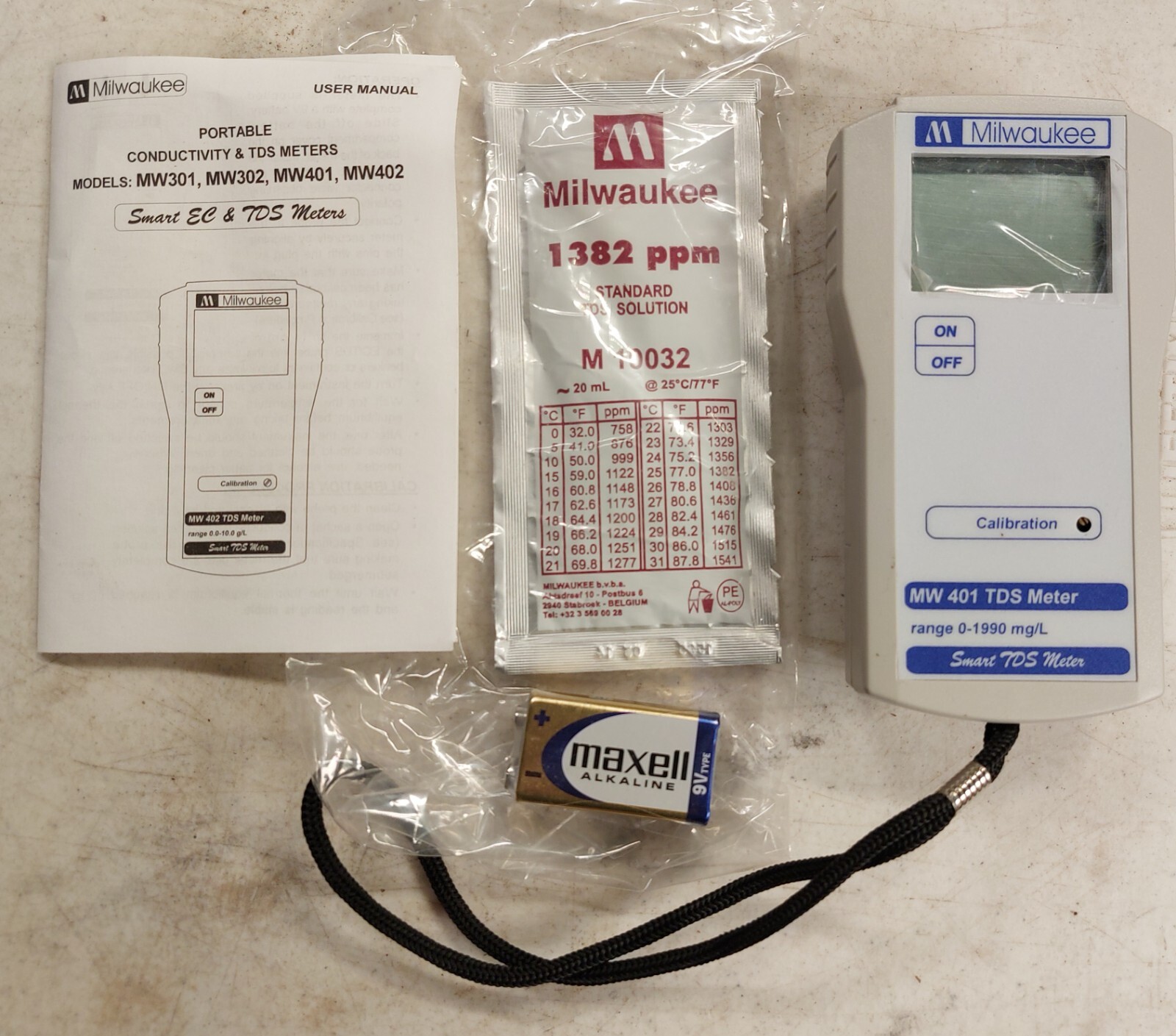 Milwaukee TDS Meter MW401 (no probe)