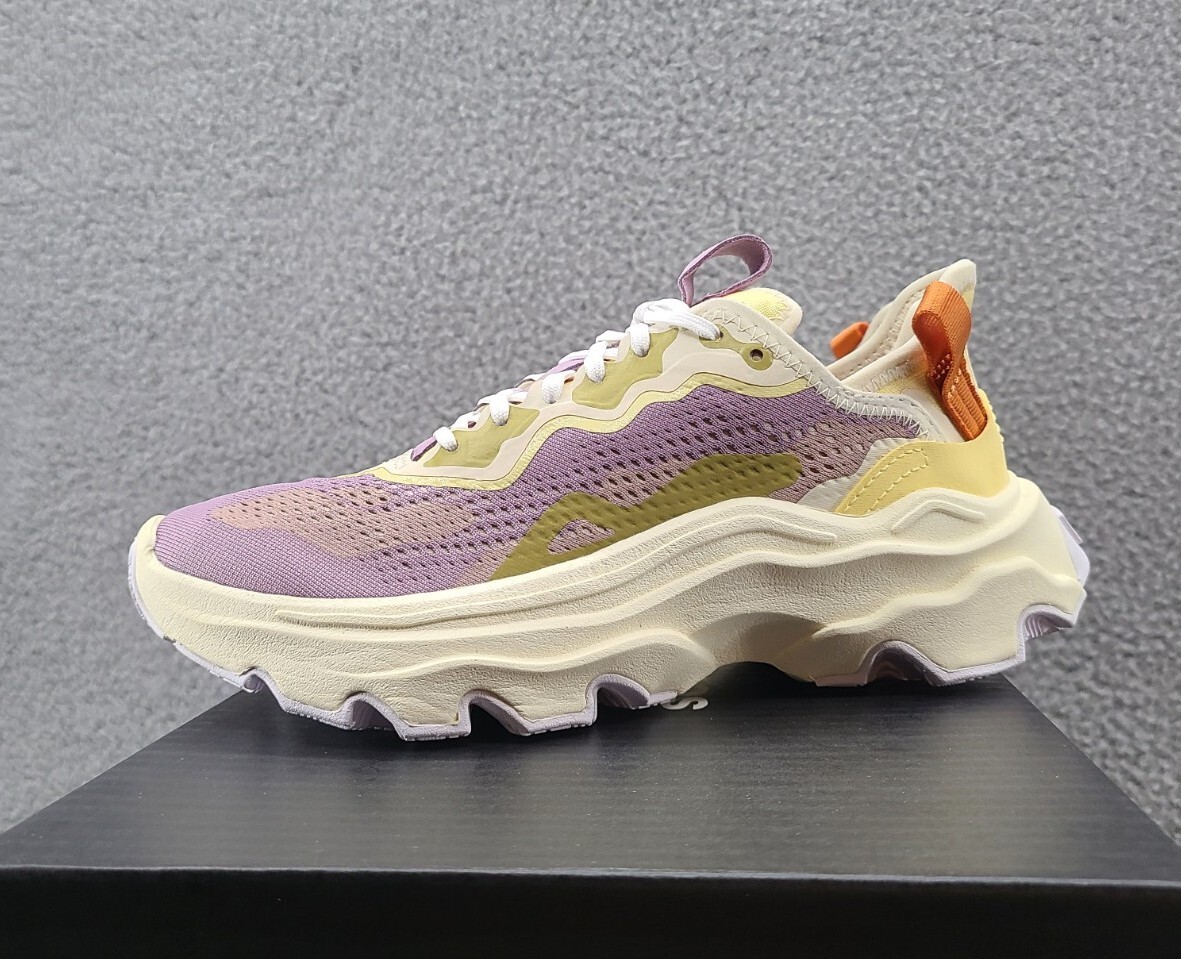 NIB SOREL Kinetic Breakthru Day Lace Shoes Women's Size 7 $120 mauve yellow