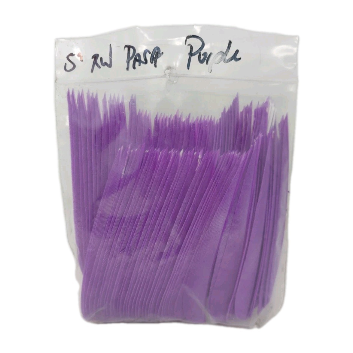 100 Pack Archery Arrow Feathers 5" Right Wing: Parabolic Purple