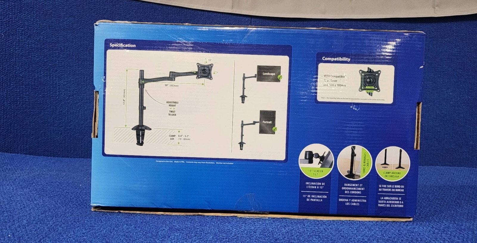 Suptek MD1021 Adjustable Monitor Desk Mount