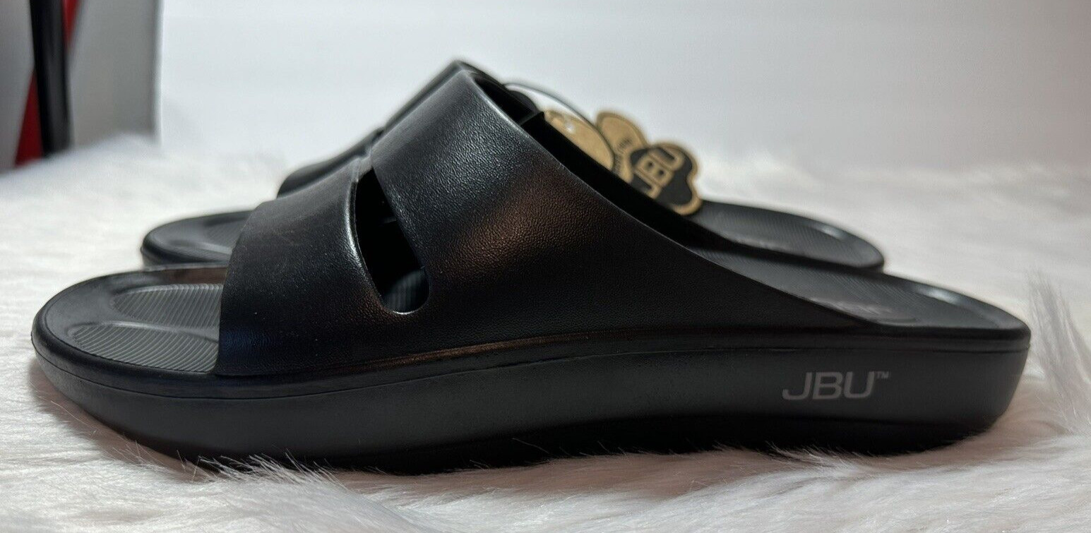 men black jbu slippers size 10