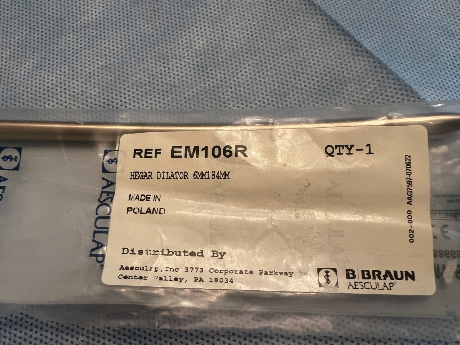 Aesculap Hegar. Dilator