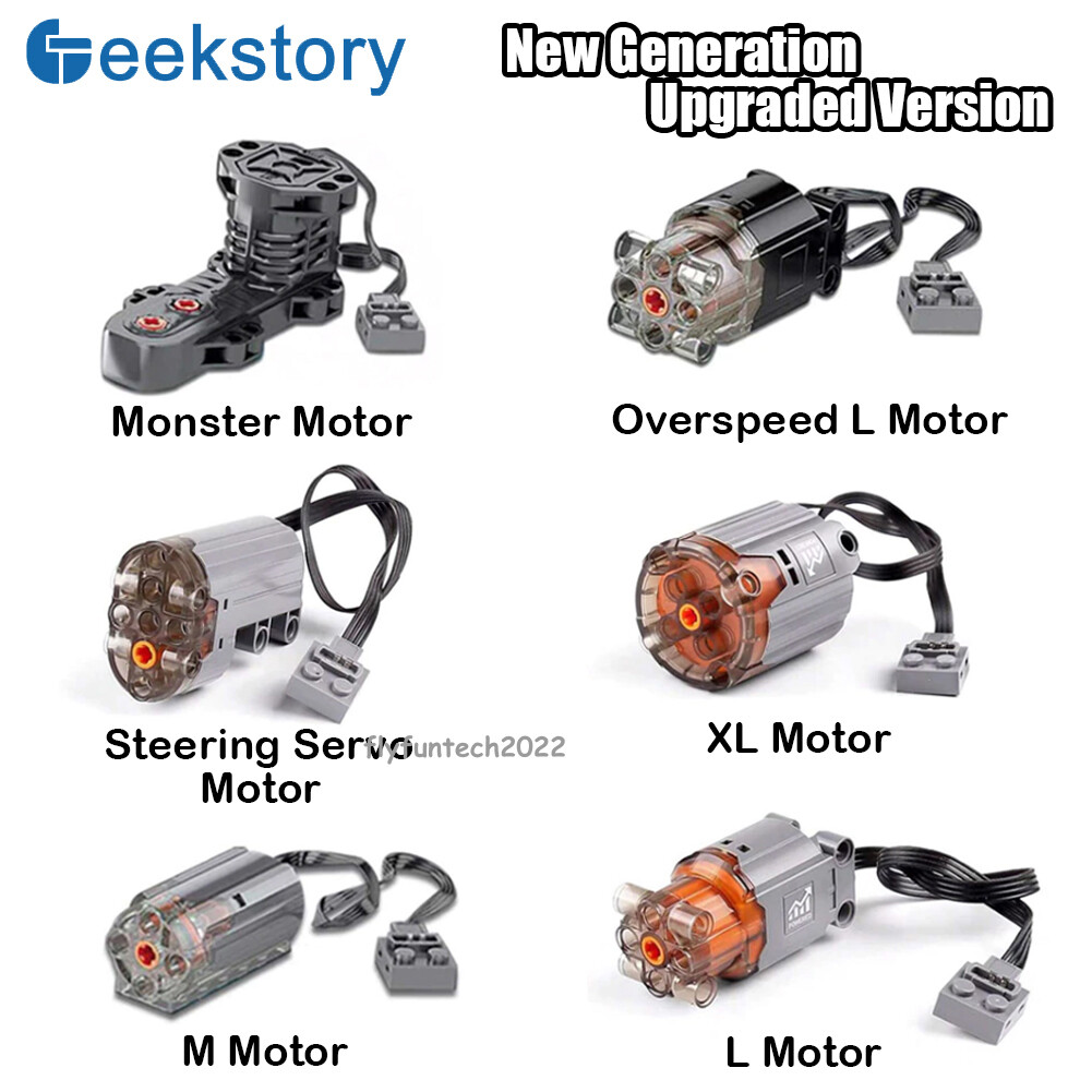 MOC Power Functions M L XL Servo Motor Remote Control Monster motor Blocks Kit