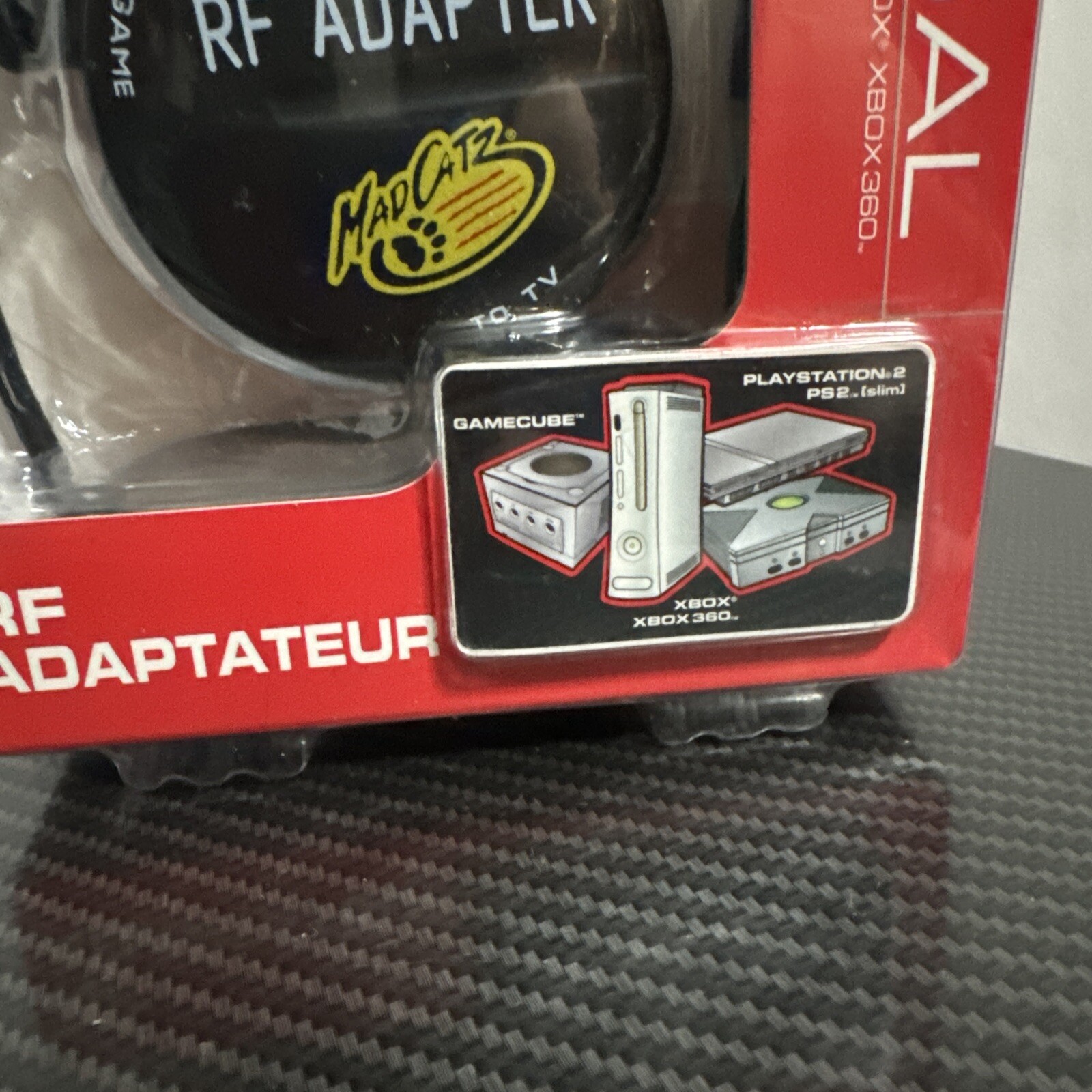 Mad Catz Universal Auto RF Adapter - For XBOX 360, Wii, PS2, & PS3