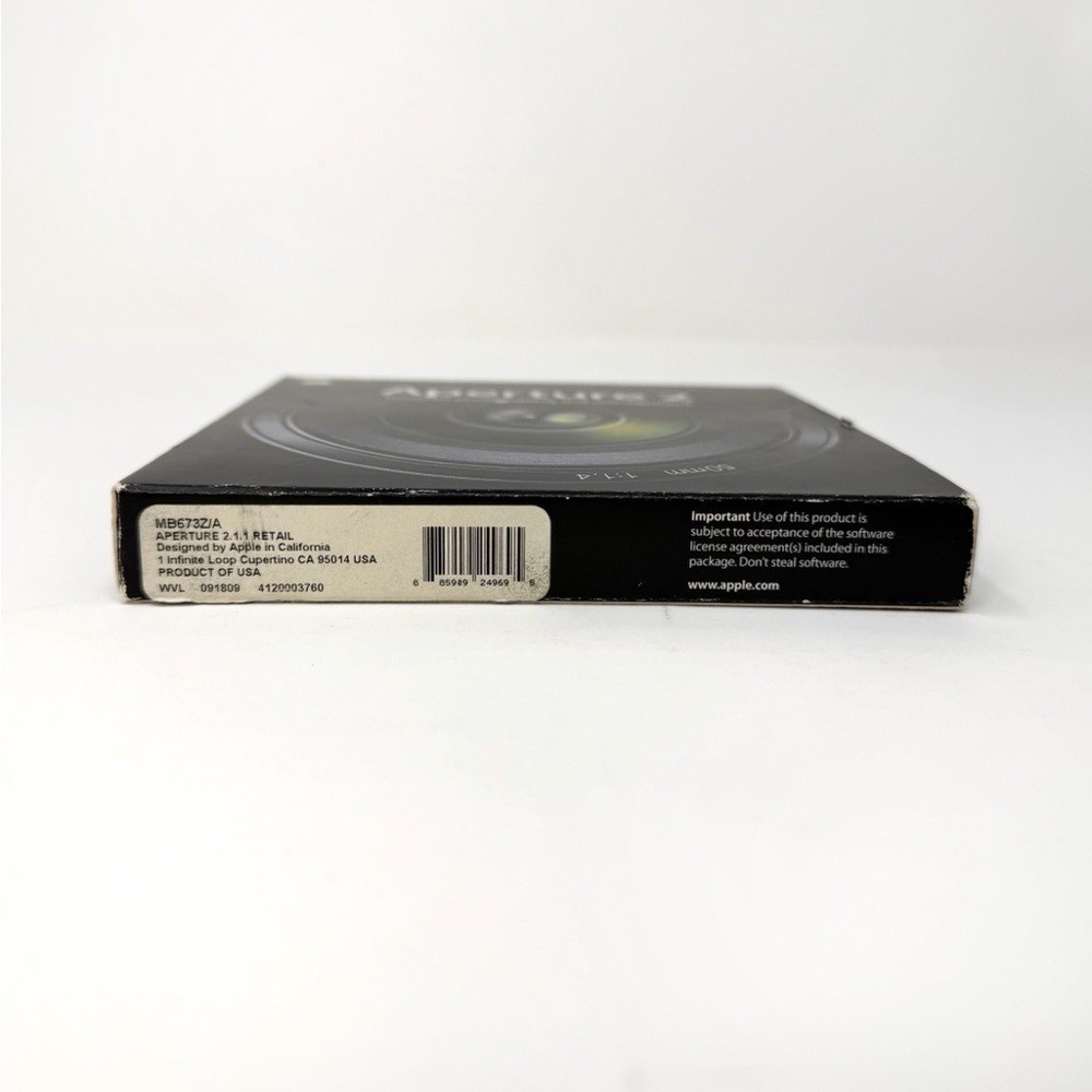 Apple Aperture 2 Mac Photo Editing Software Disc Manuals Preowned UNTESTED