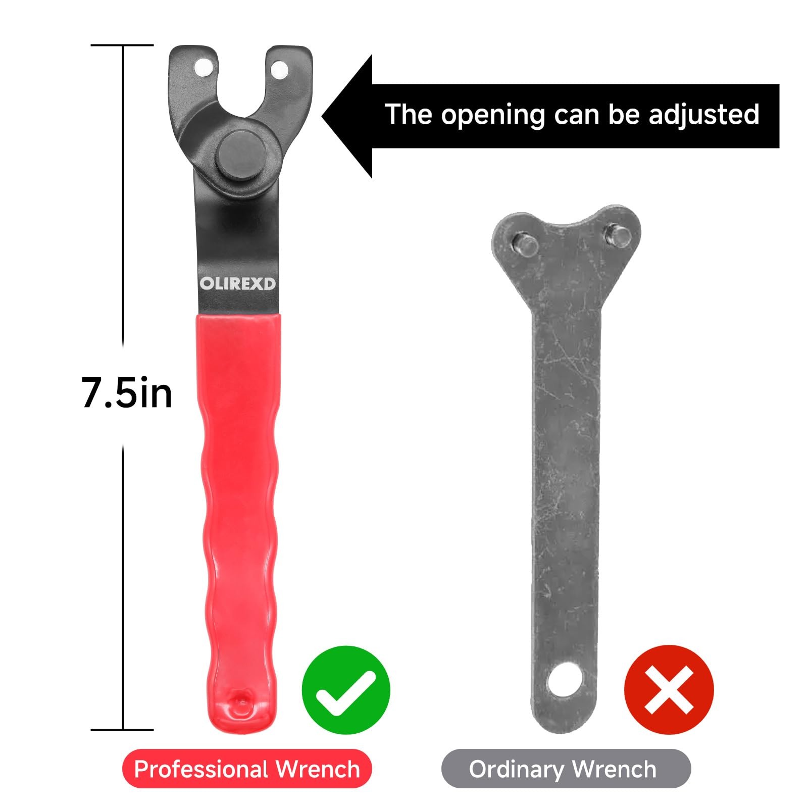 Angle Grinder Universal Adjustable Pin Wrench for Angle Grinder Machine 7.28 inc