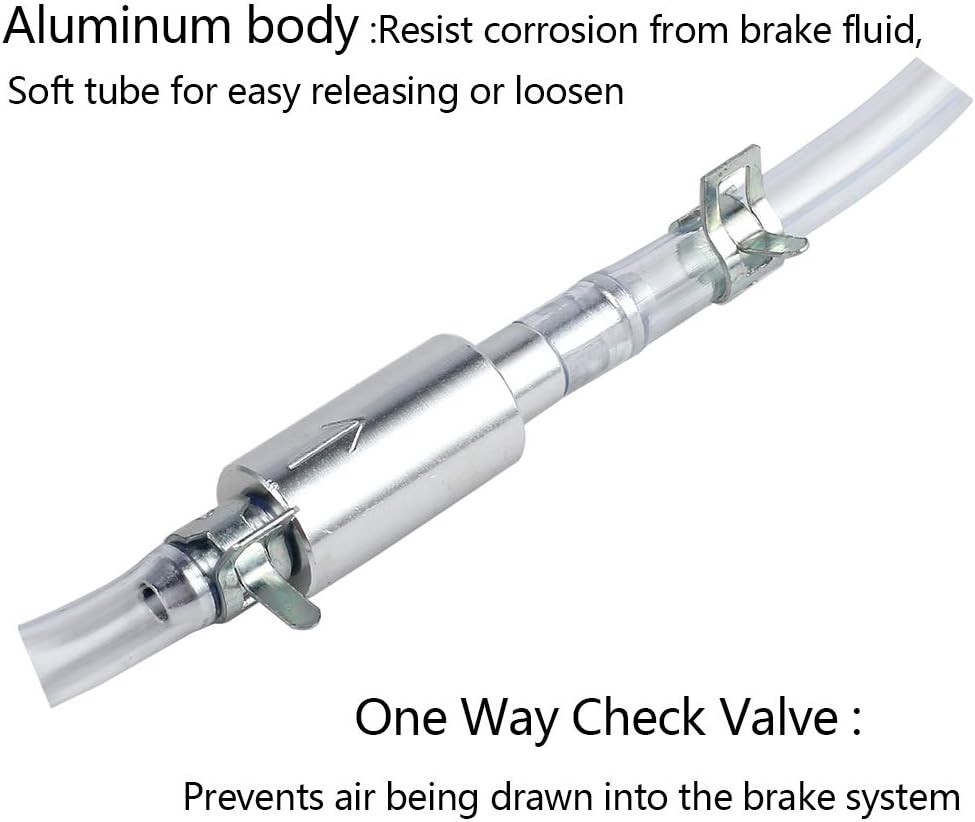 Brake Bleeder Tool with Check Valve for Efficient Motorcycle Fluid Bleeding