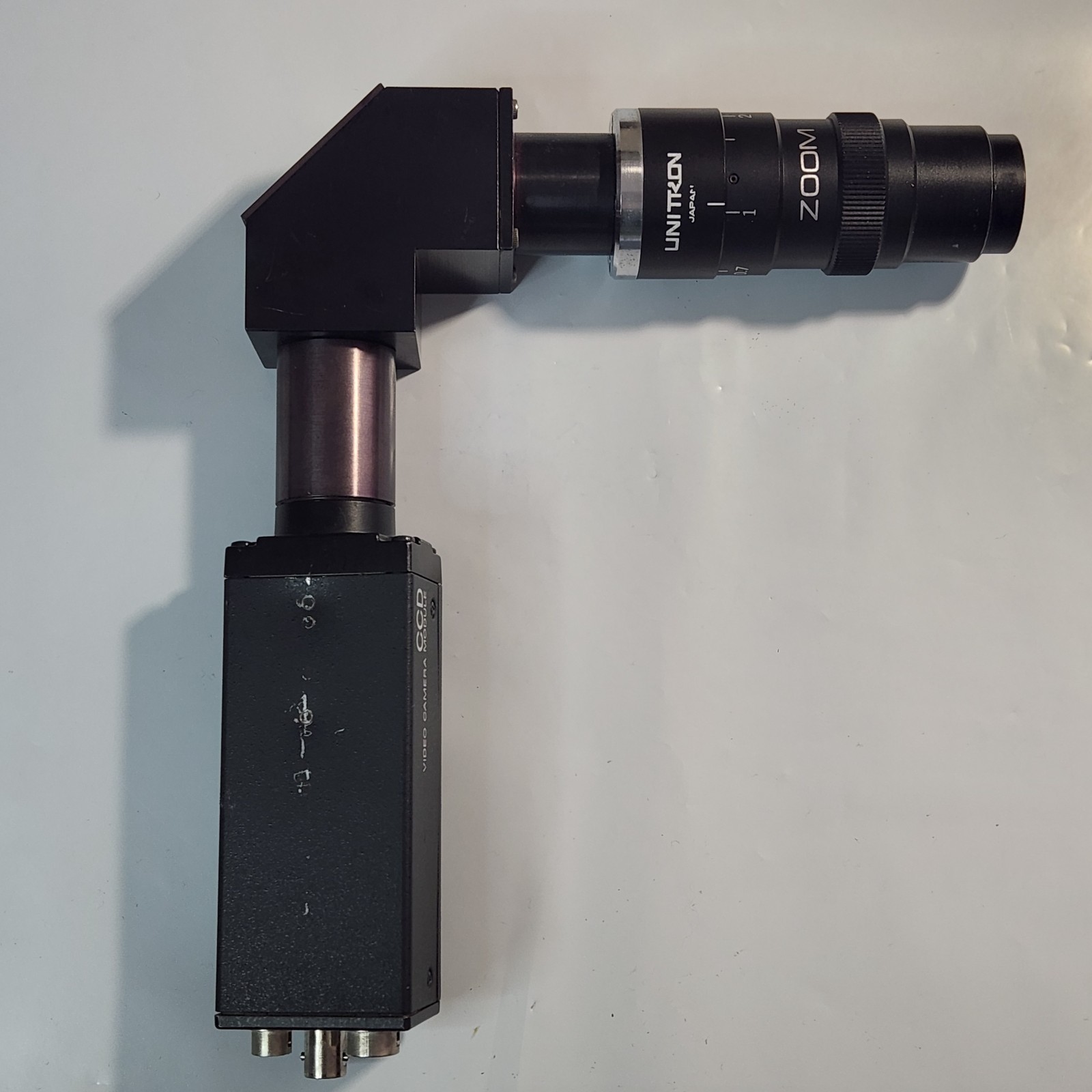 Sony XC-77 CCD Video Camera Module/Right-Angle Prism Adapter/Unitron 1:6.5 Lens